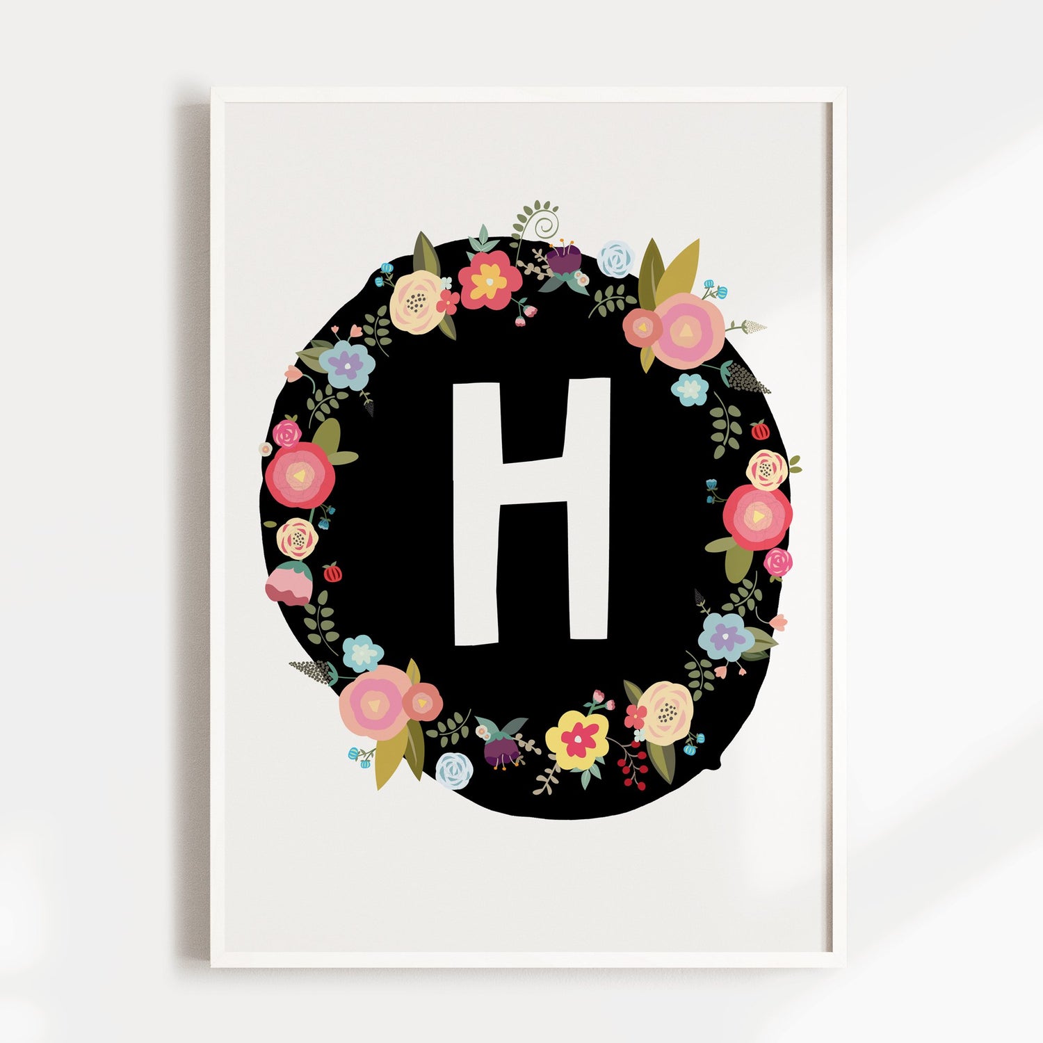 Floral Woodland Letter Print