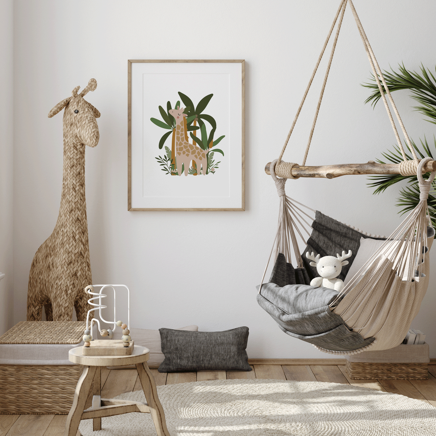 Giraffe Jungle Print