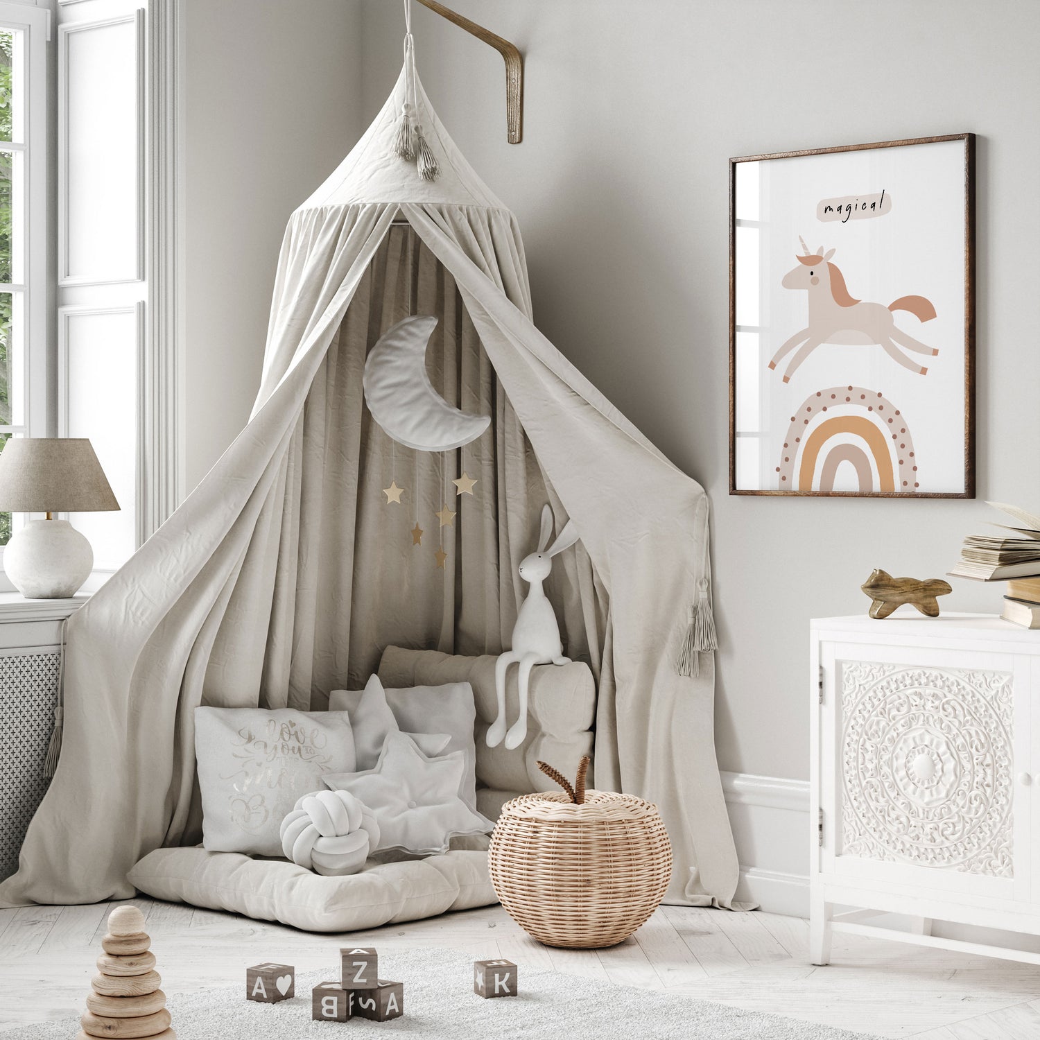 Unicorn & Rainbow Print