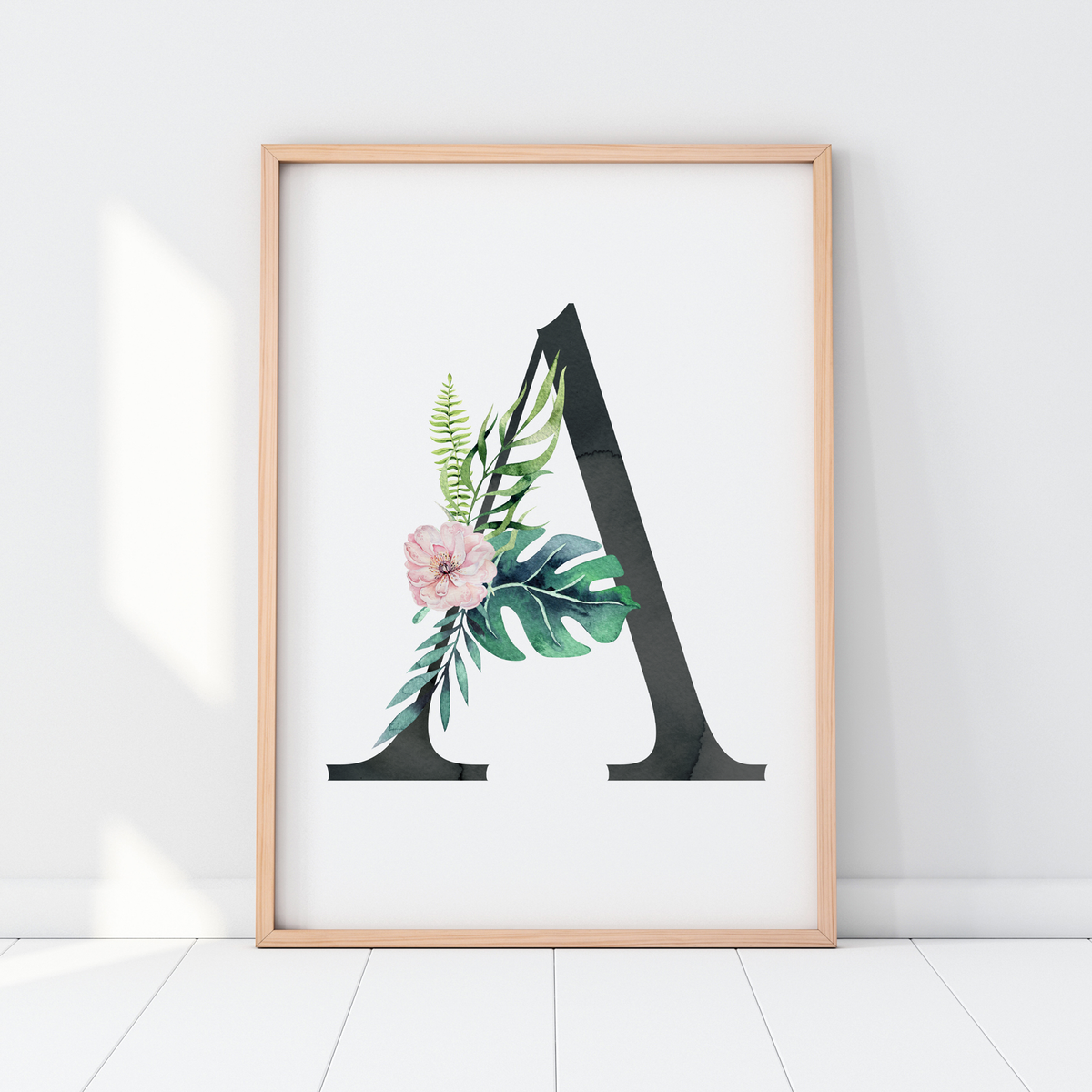 Girls Nursery prints, jungle nursery, tropical nursery