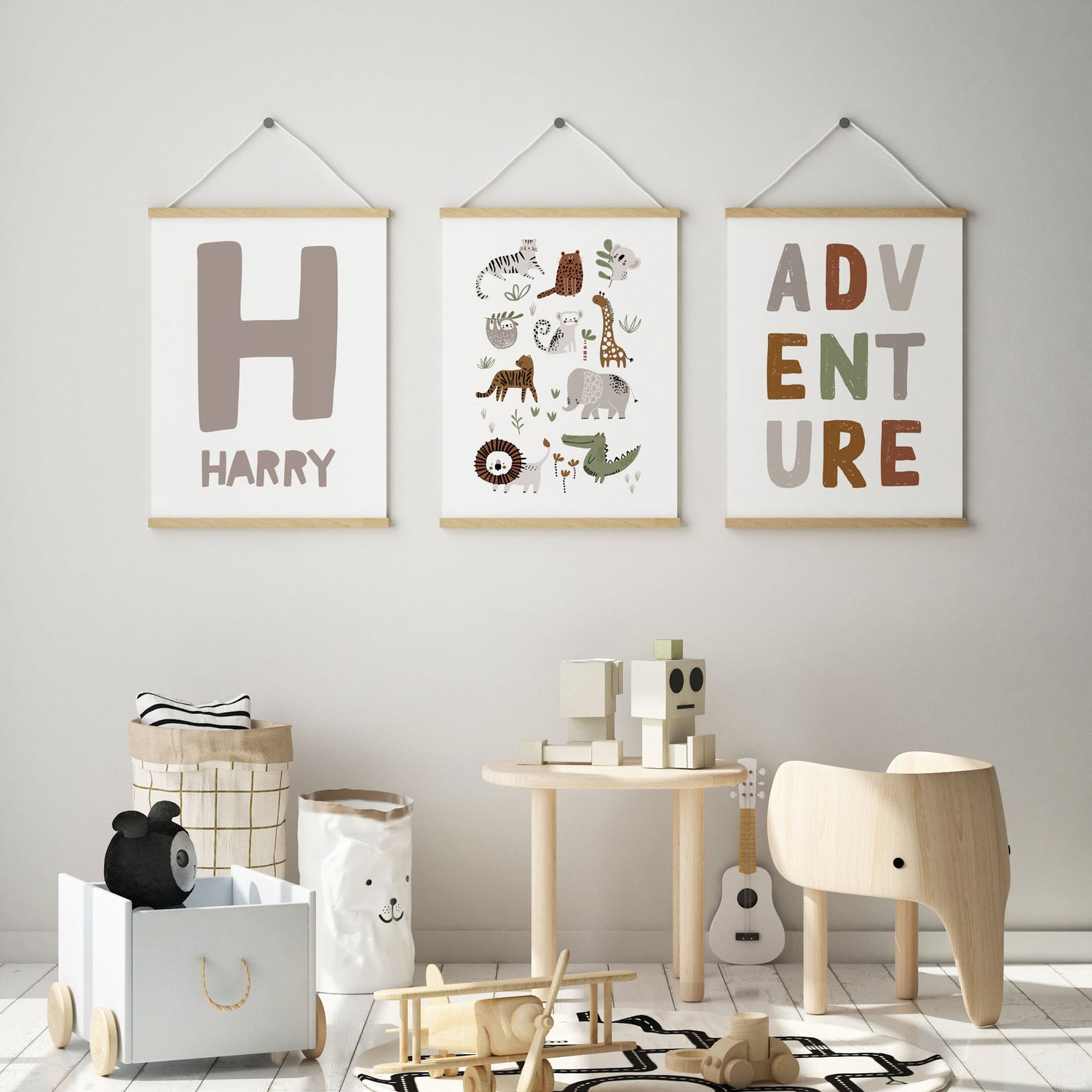 Jungle Animals, Adventure & Name Prints