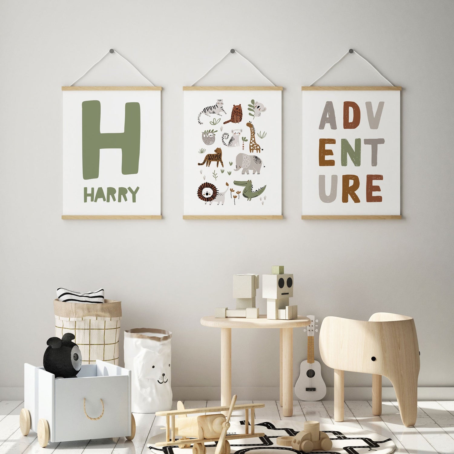 Jungle Animals, Adventure & Name Prints