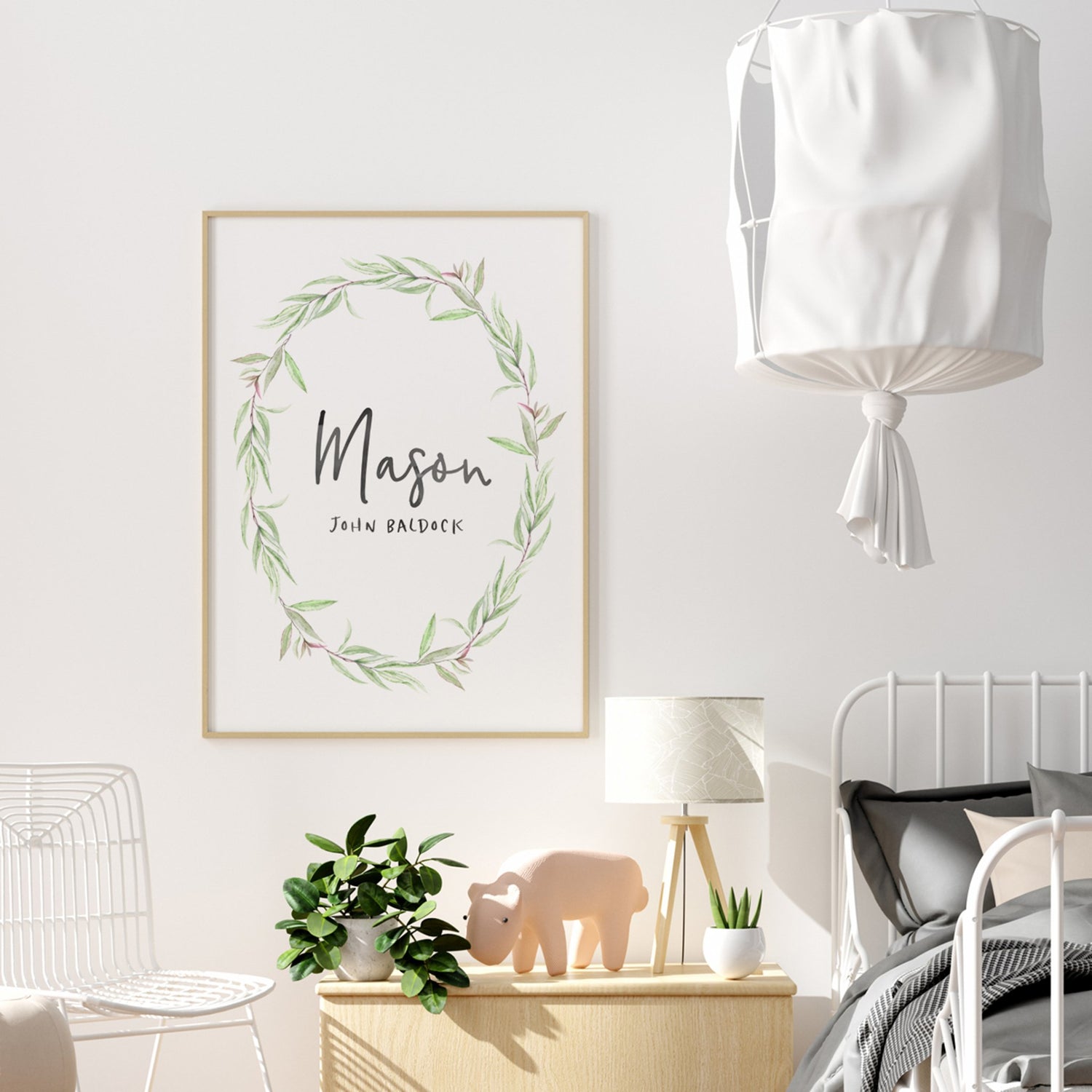 Jungle Greenery Name Print