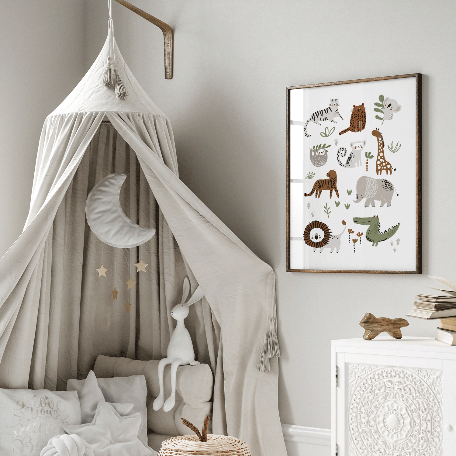 Jungle & Safari Animals Print