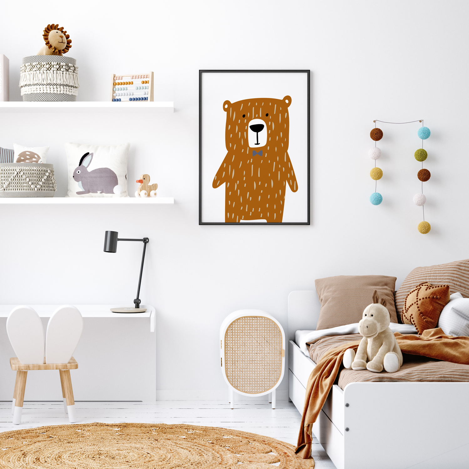 Woodland Bear Print