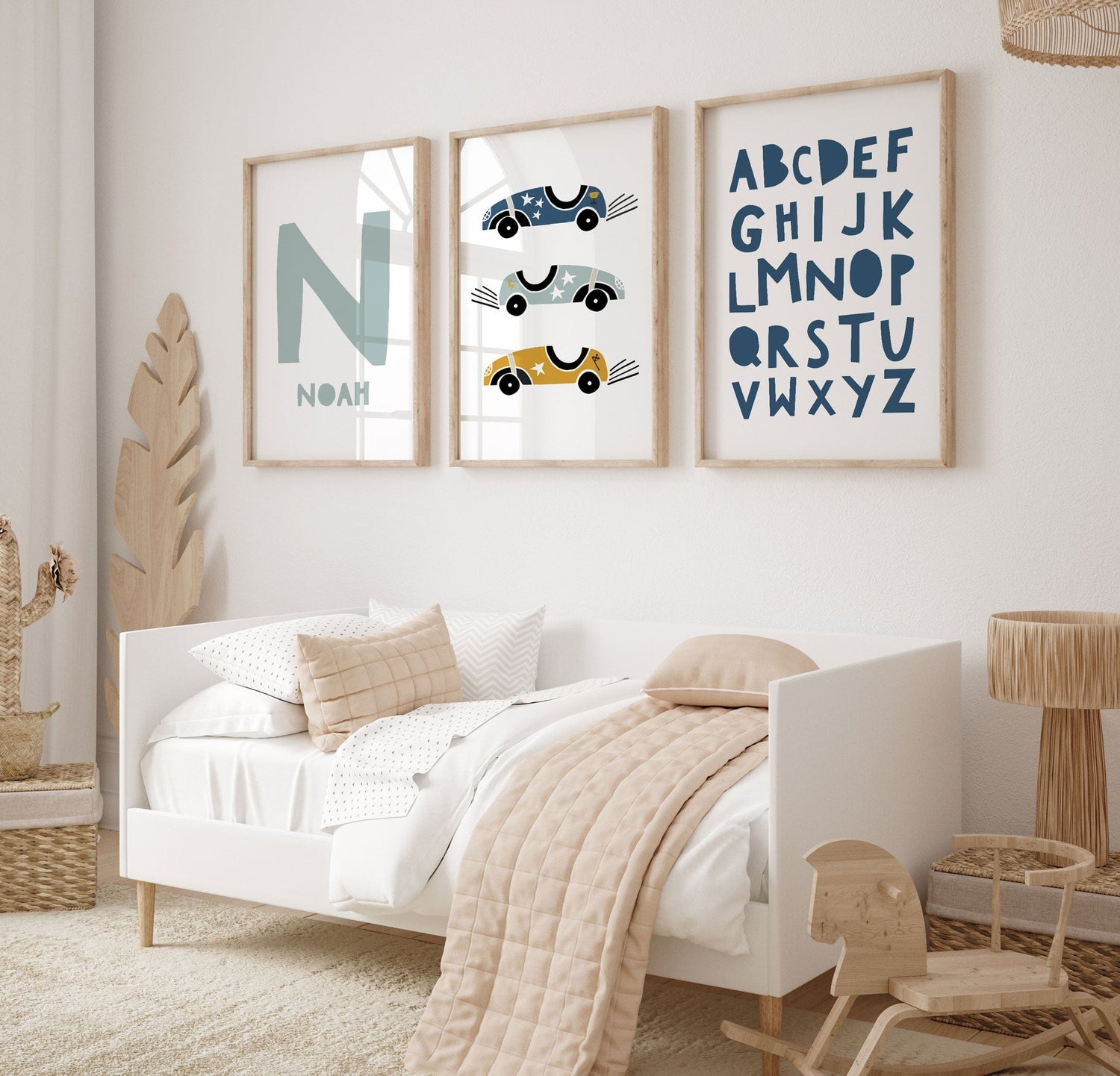 Racing Cars, Name & Alphabet Prints