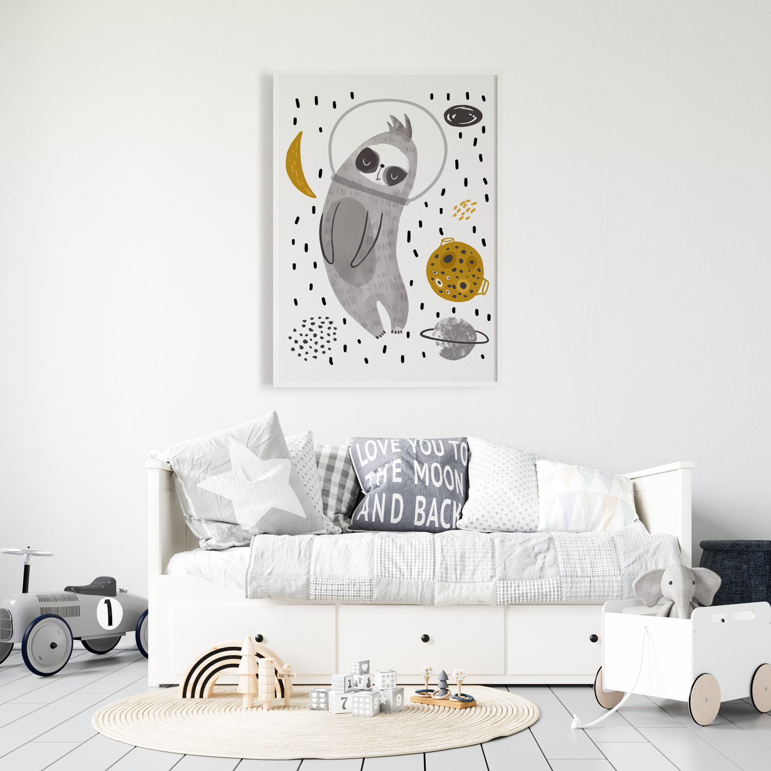 Sloth in Space Print