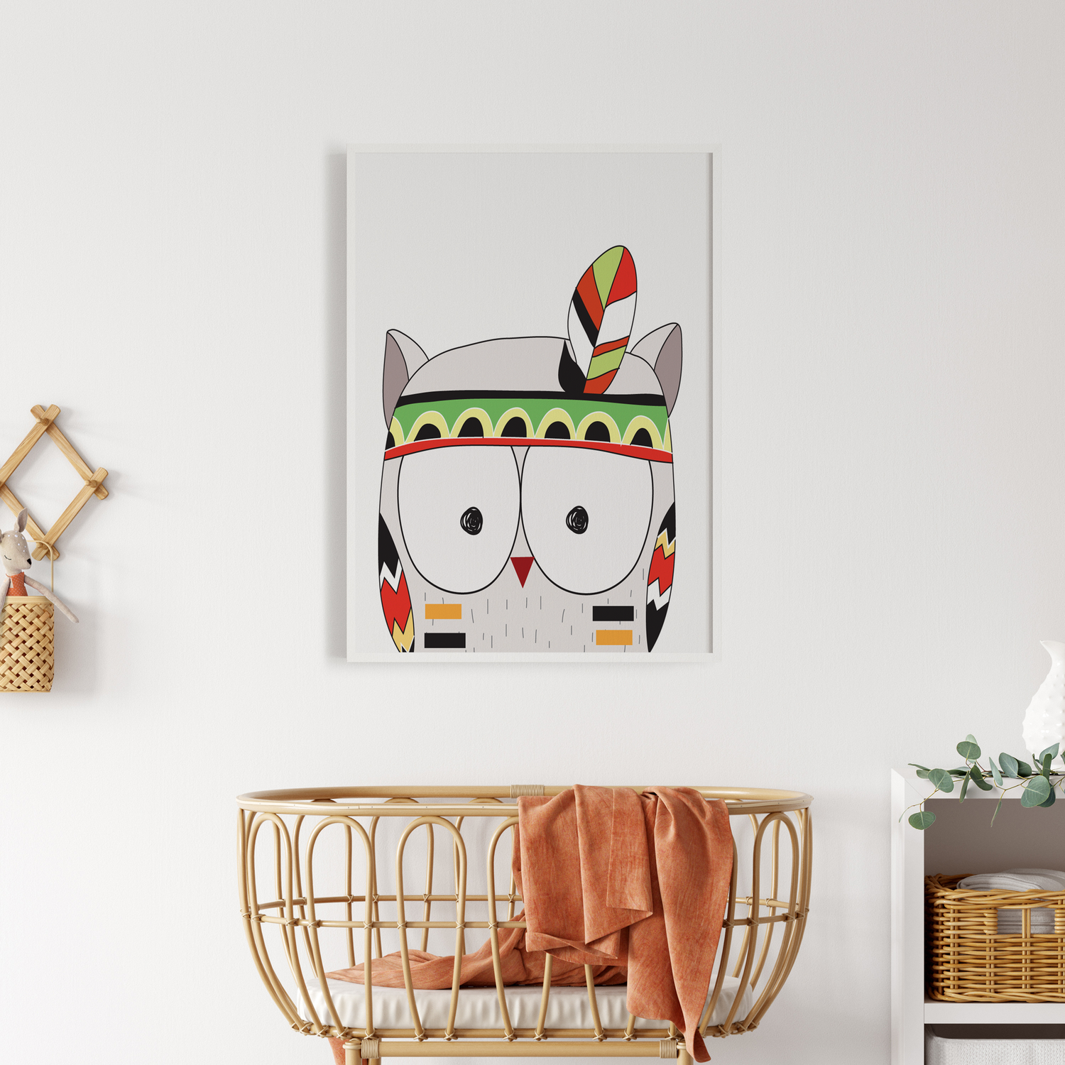 Tribal Owl Print
