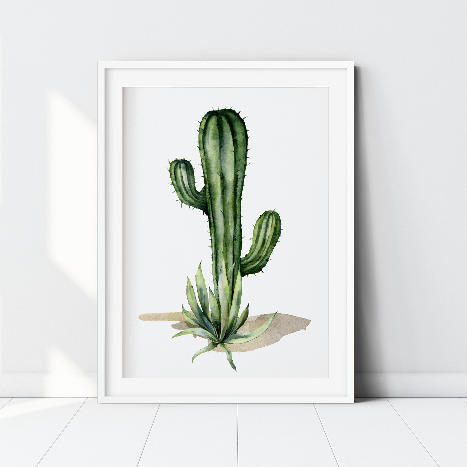 Watercolour Llama Alpaca & Cactus Prints