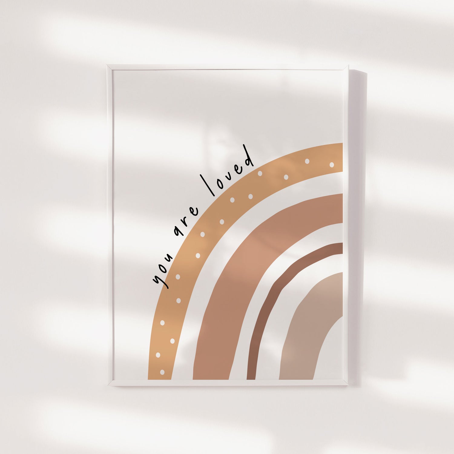 You Are Loved Rainbow Print