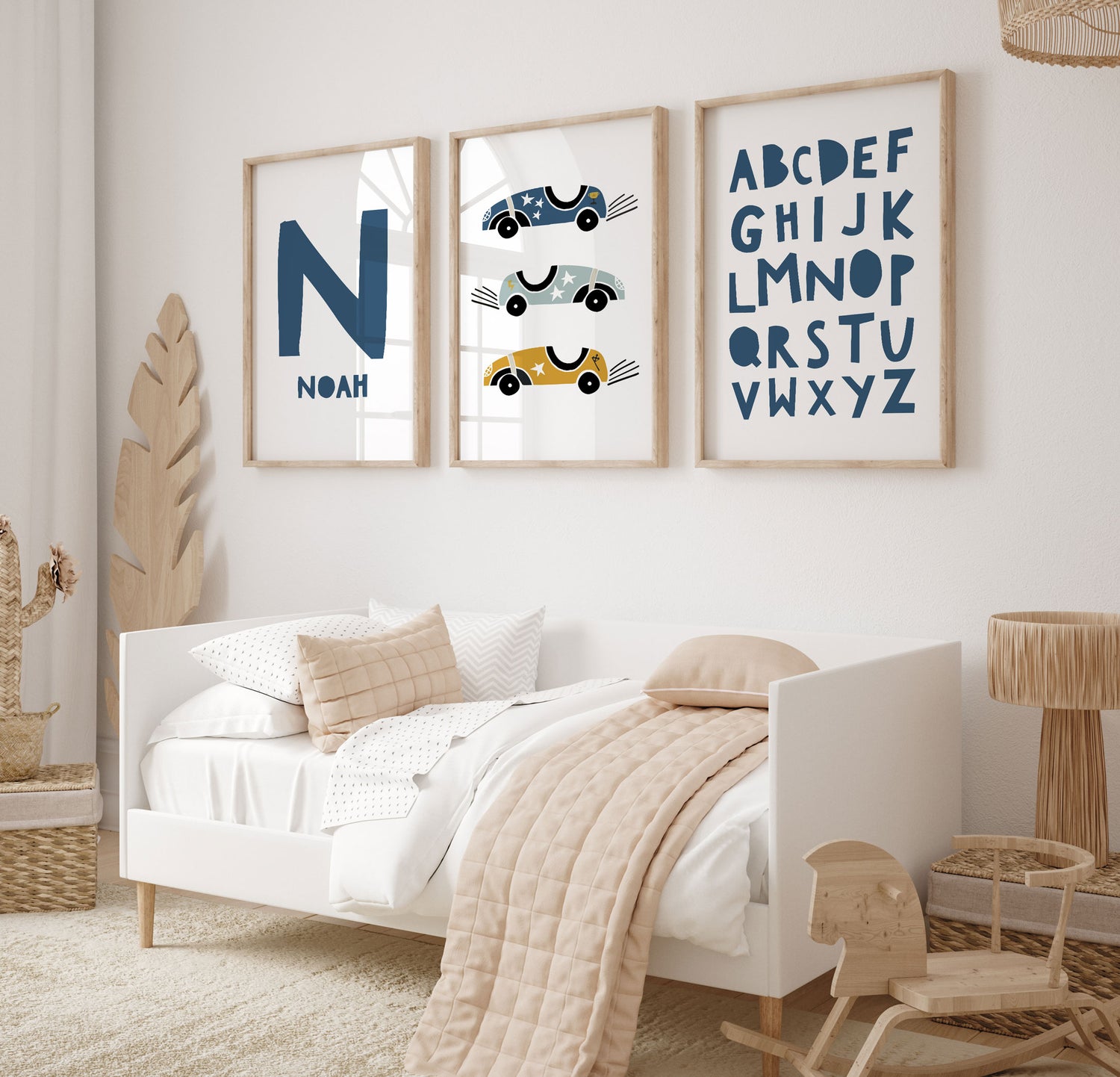 Racing Cars, Name & Alphabet Prints