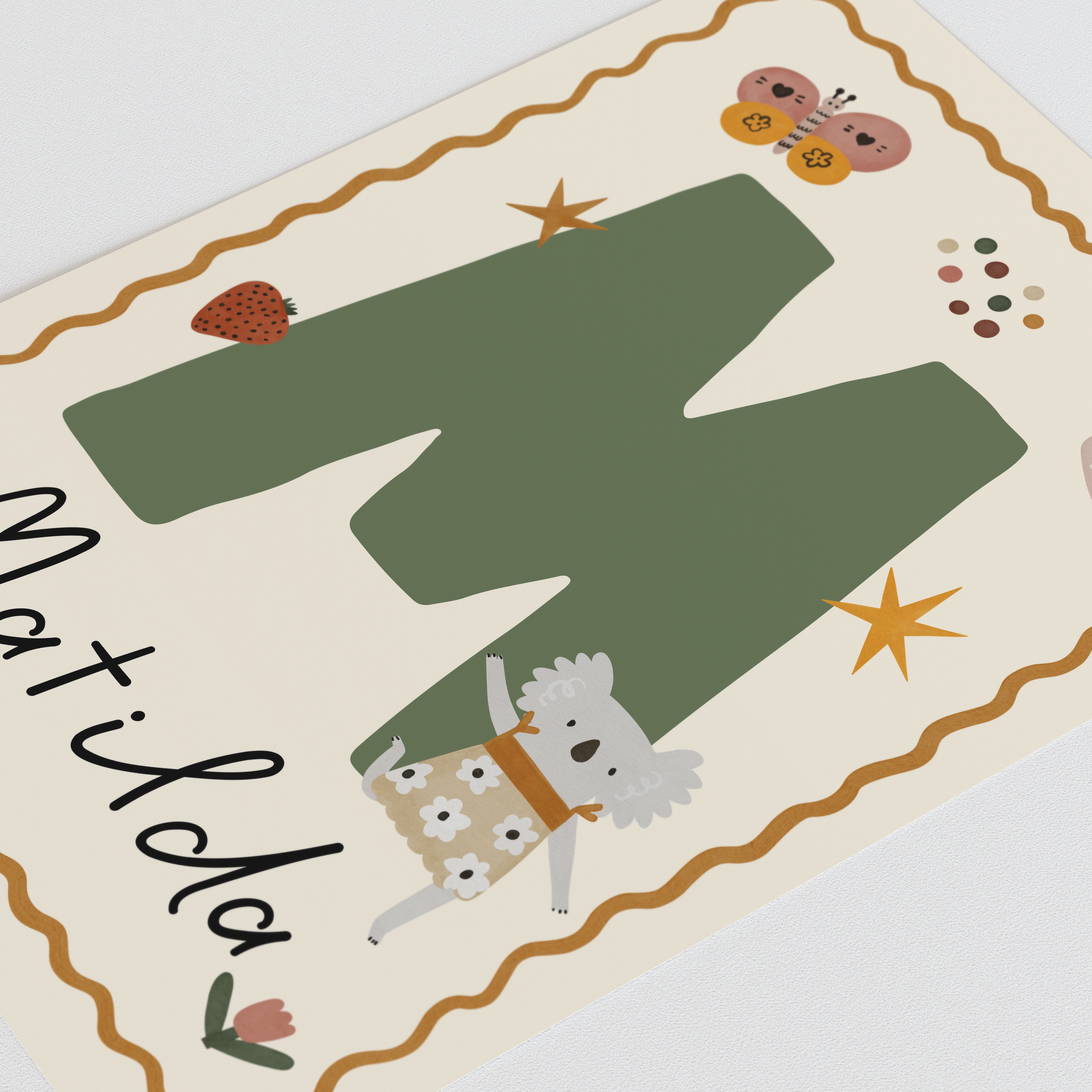 Whimsy Koala Letter & Name Print