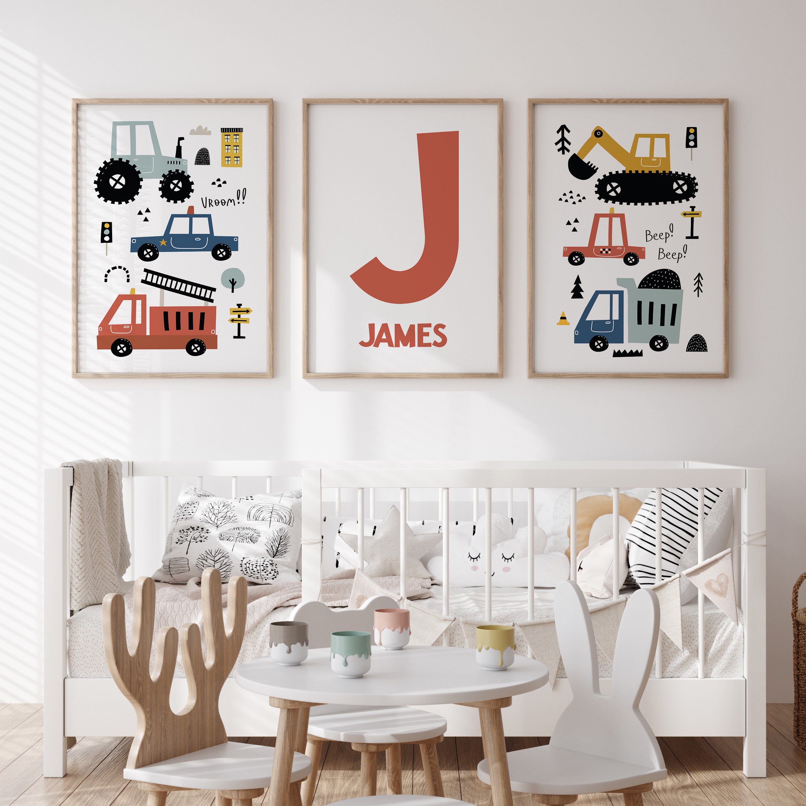 Transportation Vehicles & Name Prints
