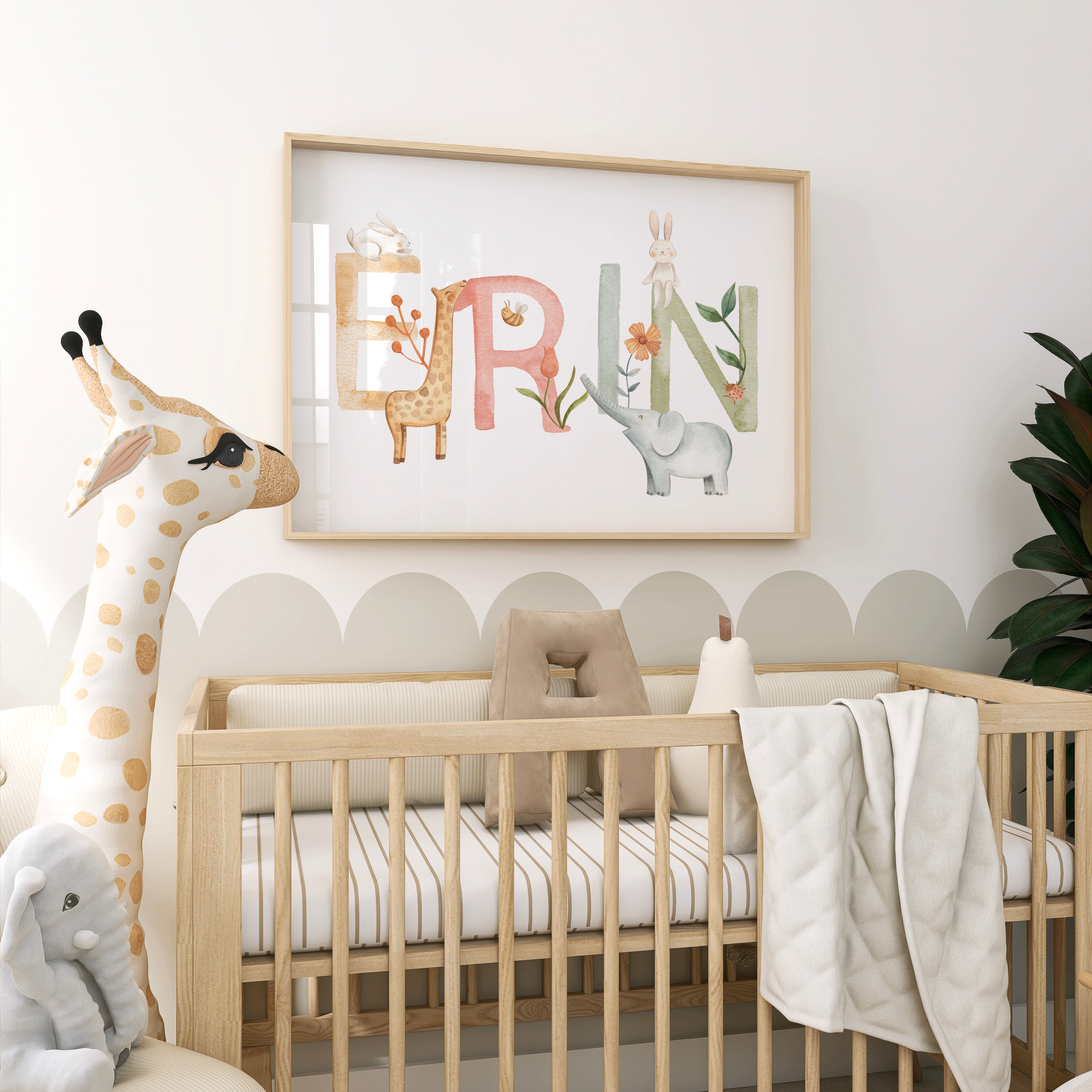 Woodland Animal Name Print