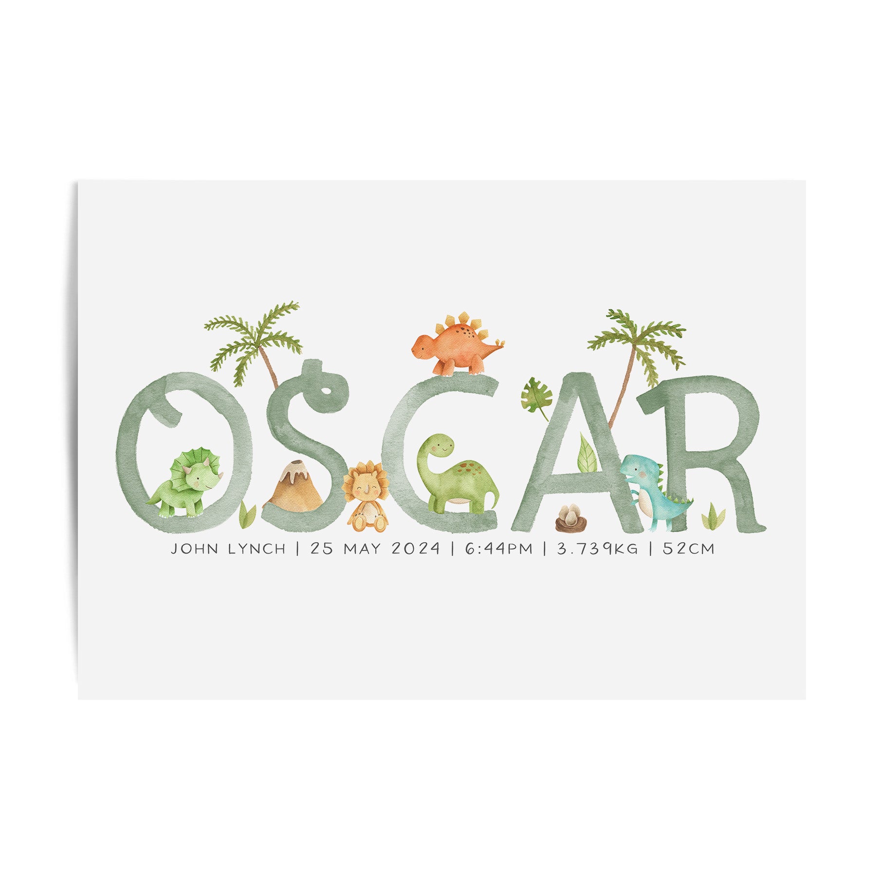 Dinosaur Name Print