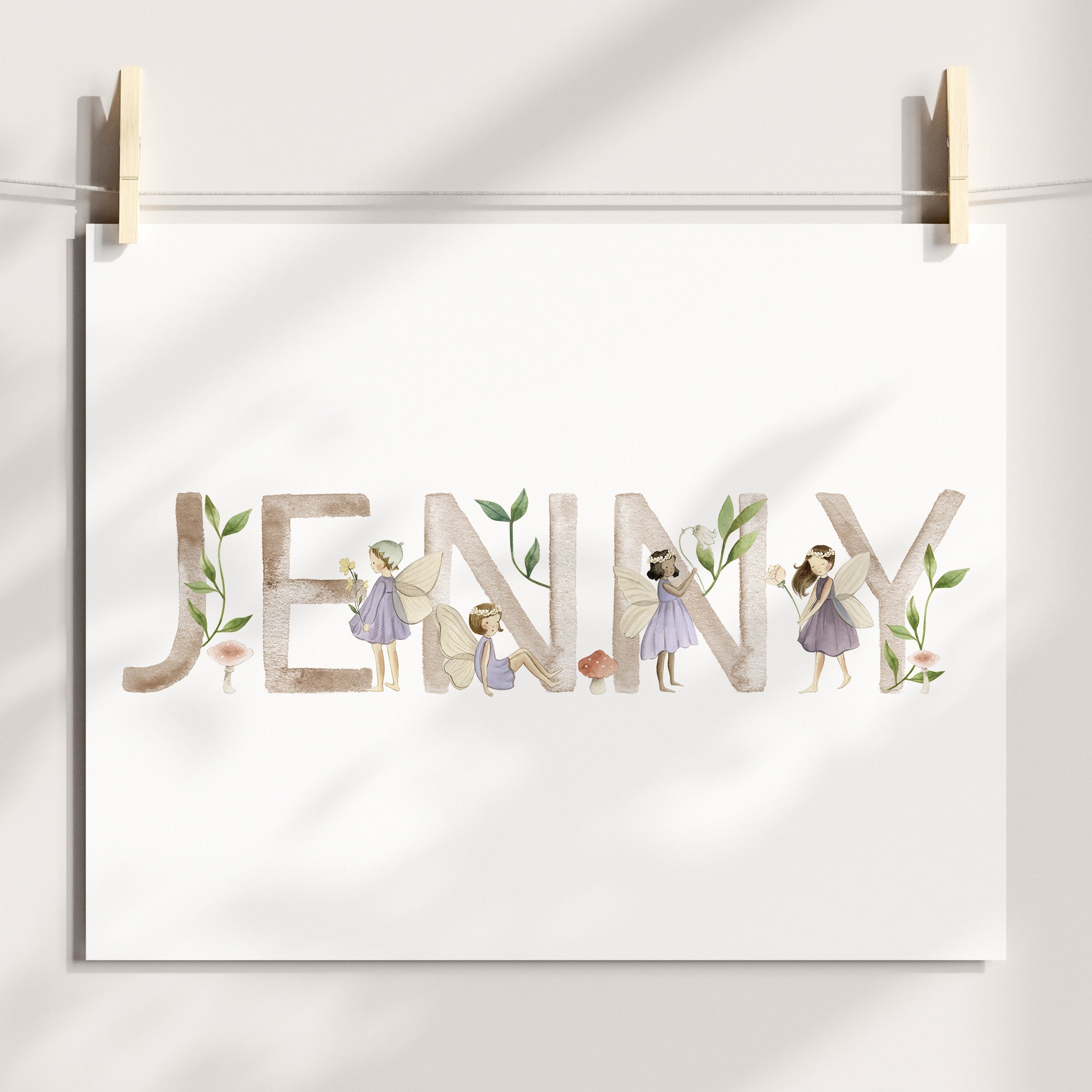 Fairy Name Birth Print