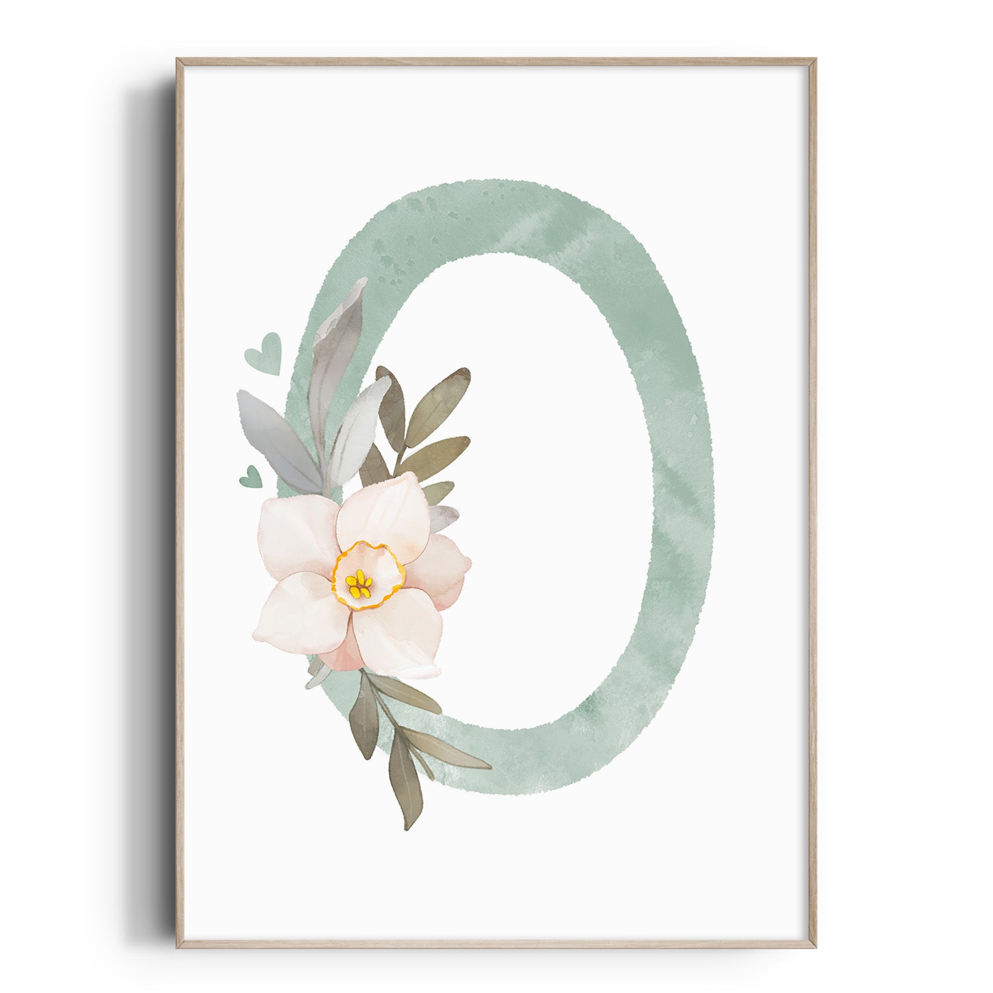 Boho Floral Letter & Name Print