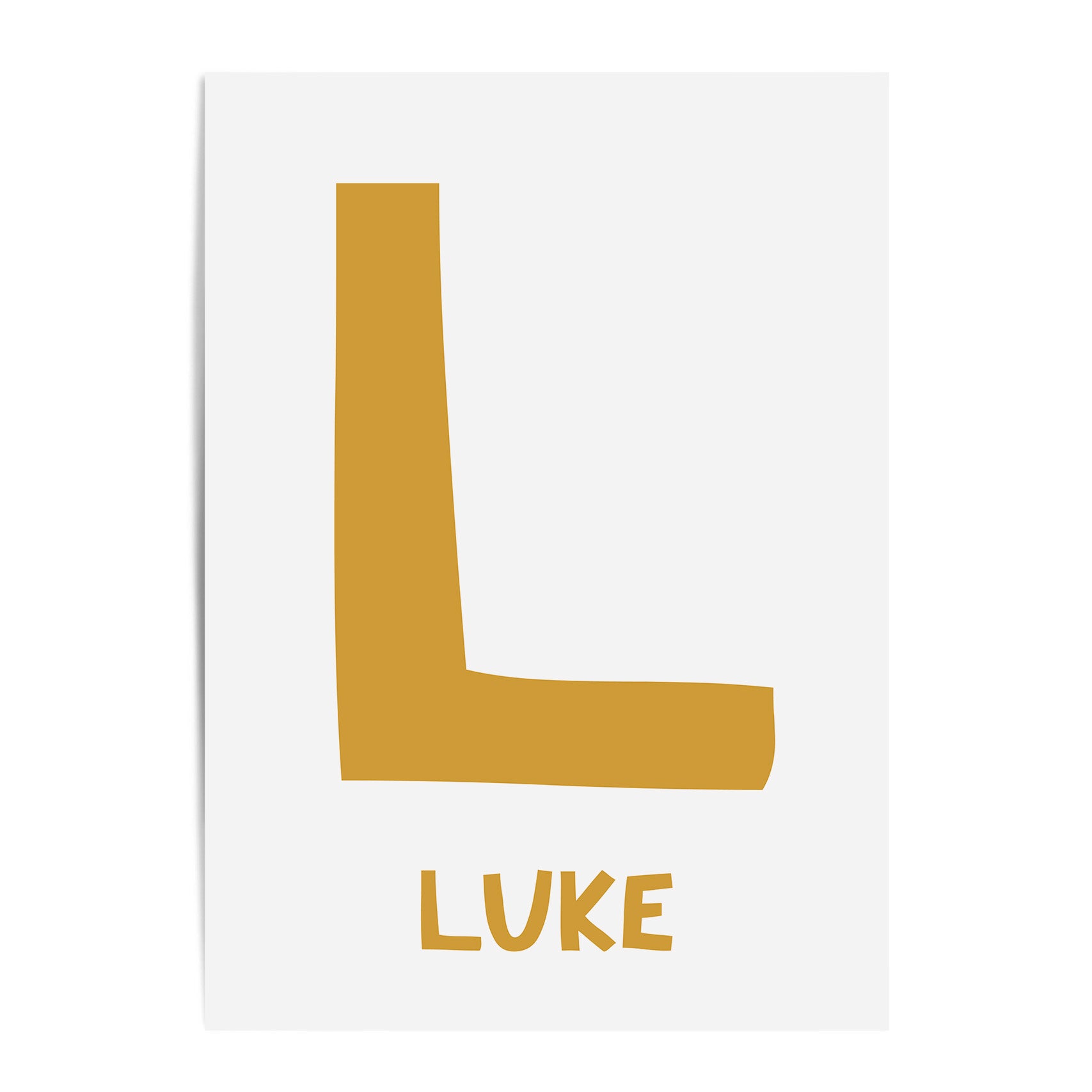 Letter & Name Print