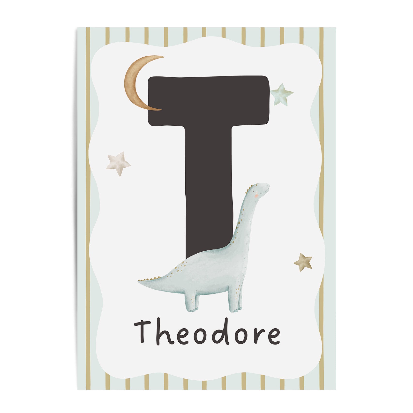 Dinosaur Letter & Name Print