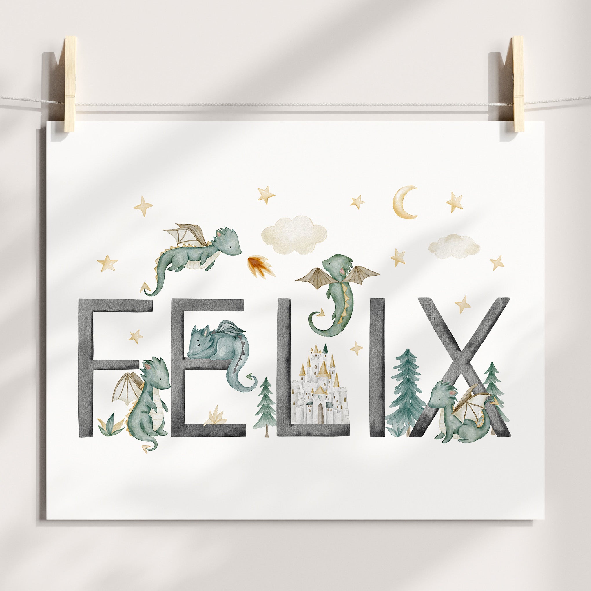 Dragon Name Print