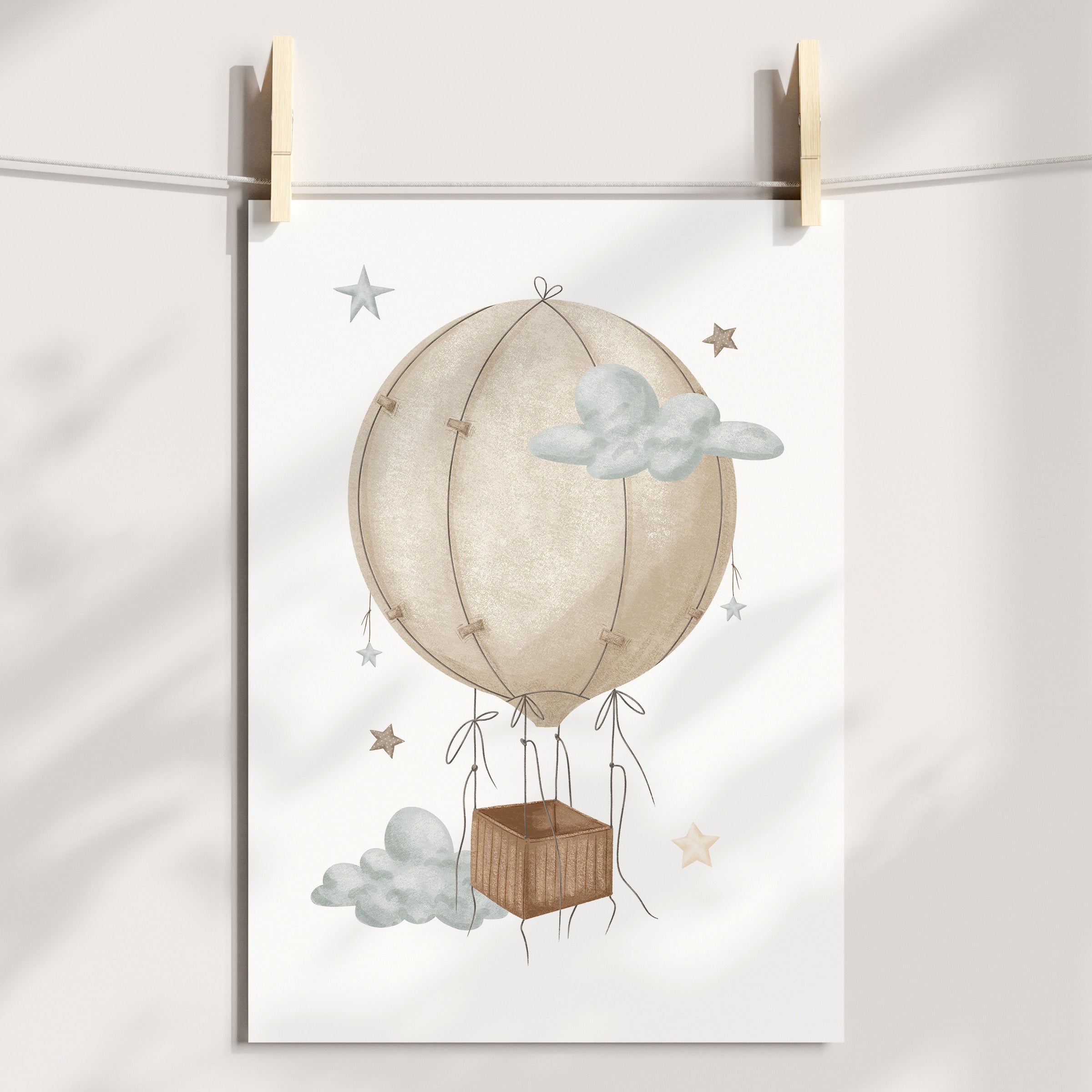Hot Air Balloon Print