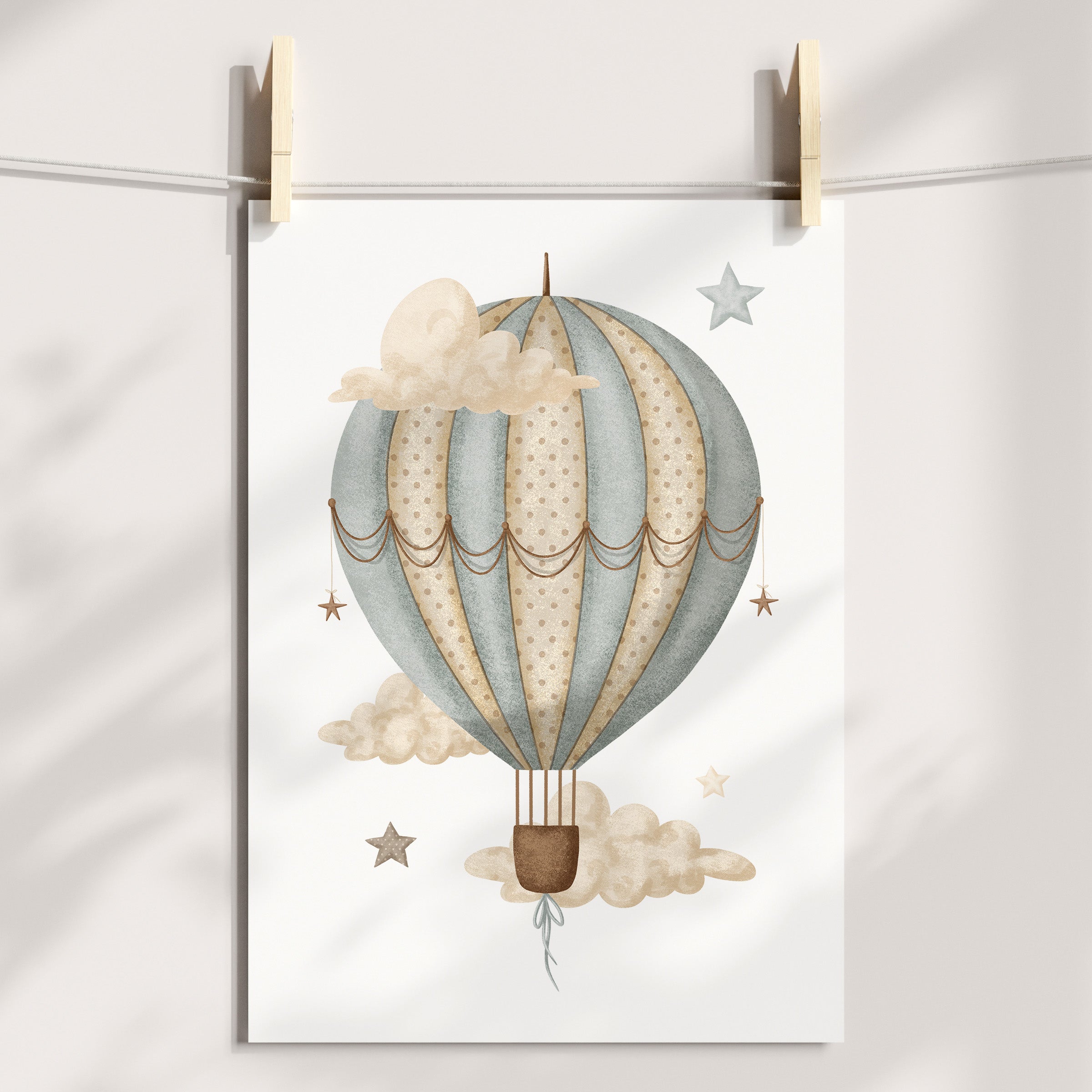 Hot Air Balloon Print