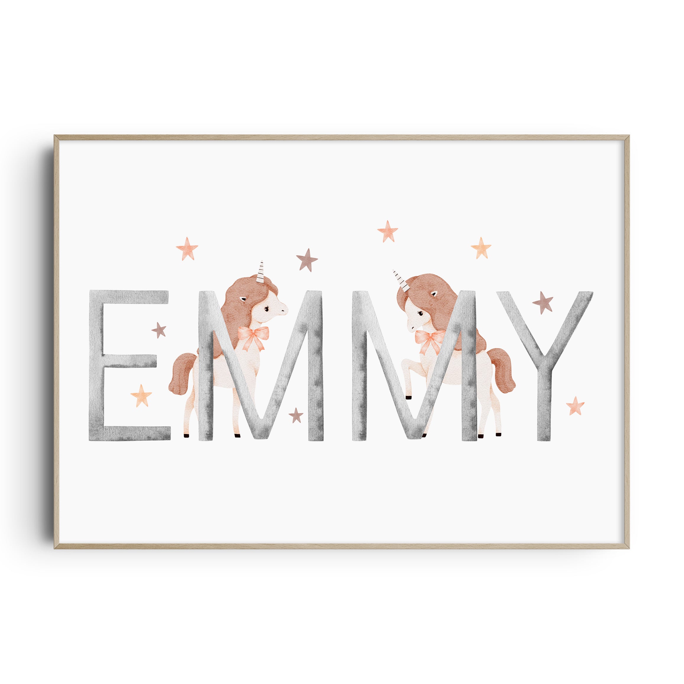 Unicorn Name & Birth Print