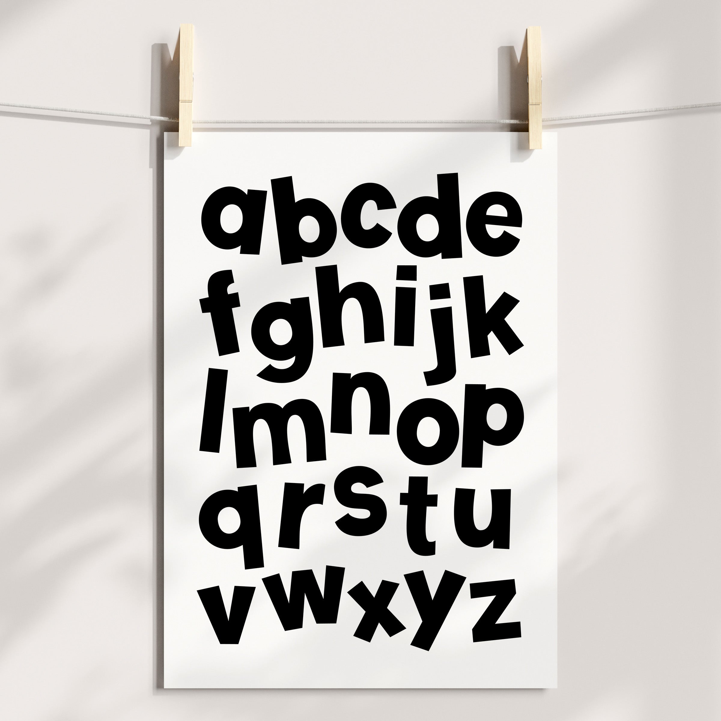 Construction Trucks & Alphabet Prints