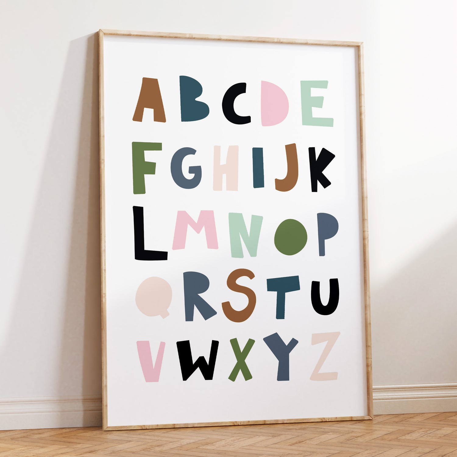 Tropical Alphabet Print