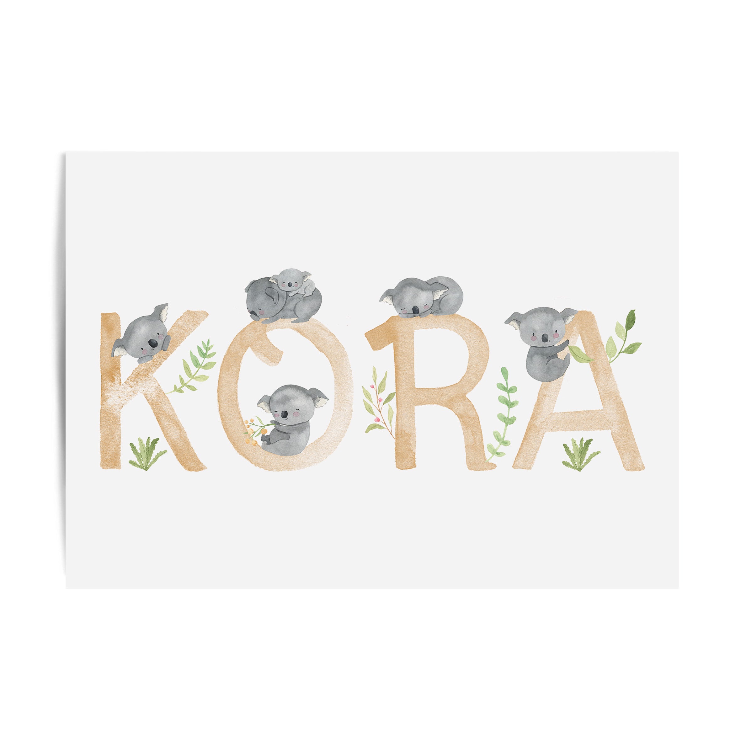 Koala Name Print