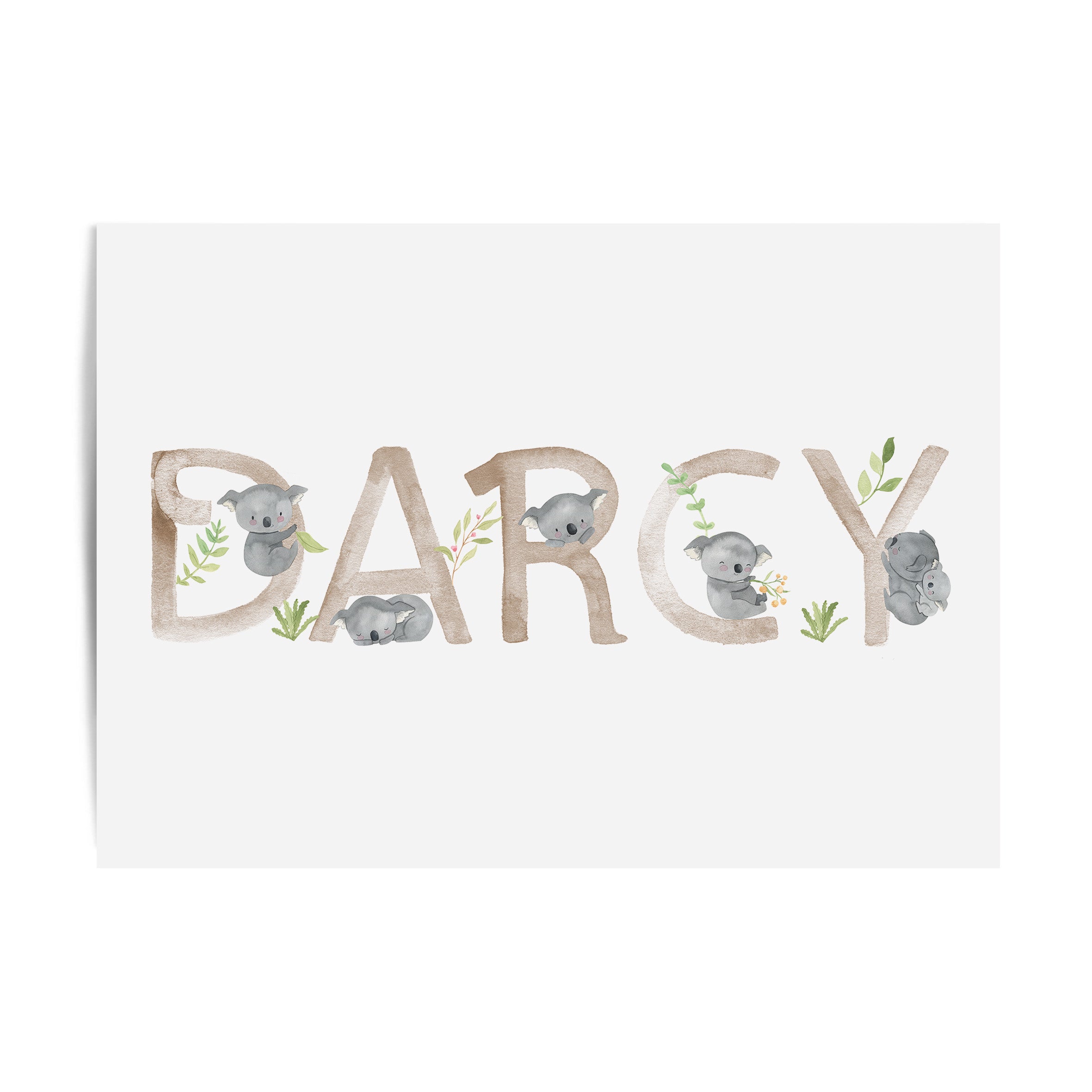 Koala Name Print