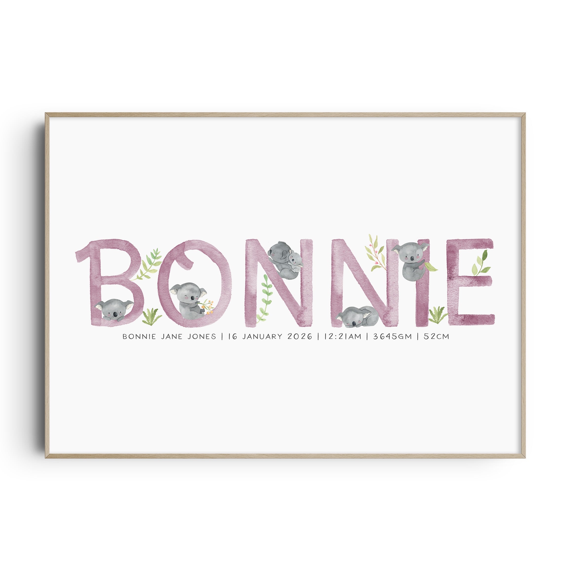 Koala Name Print