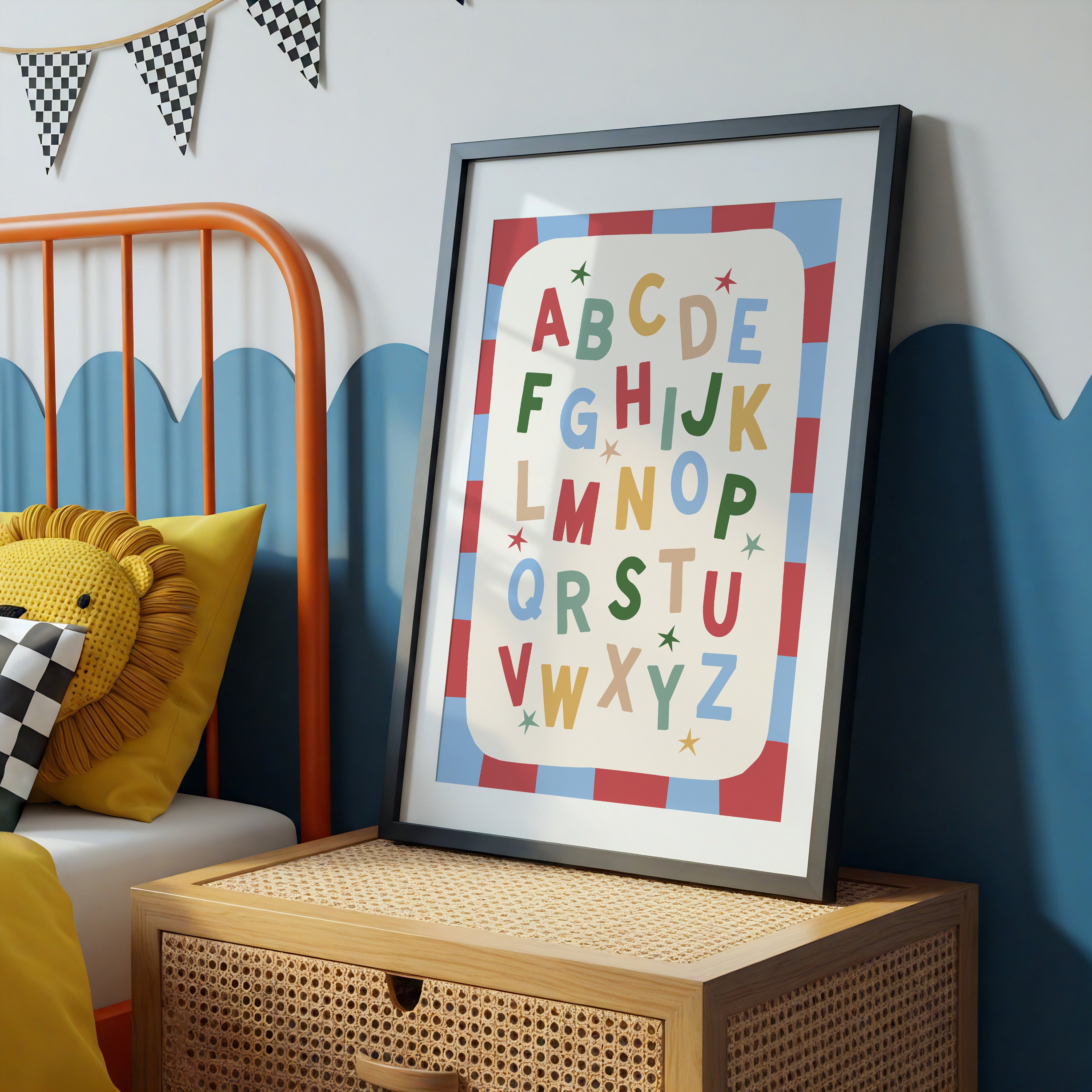 Checker ABC Alphabet Print