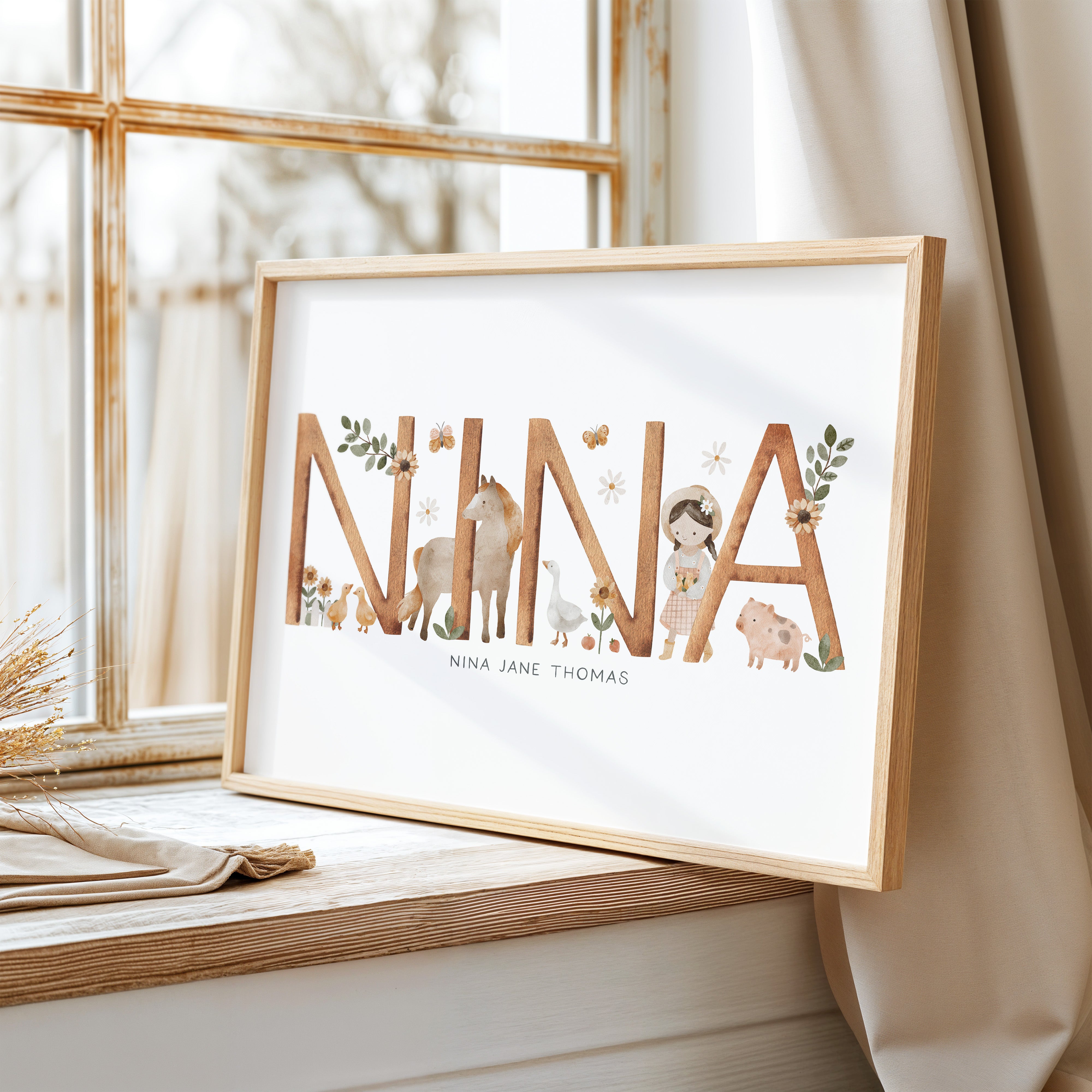 Farm Animal Name Print