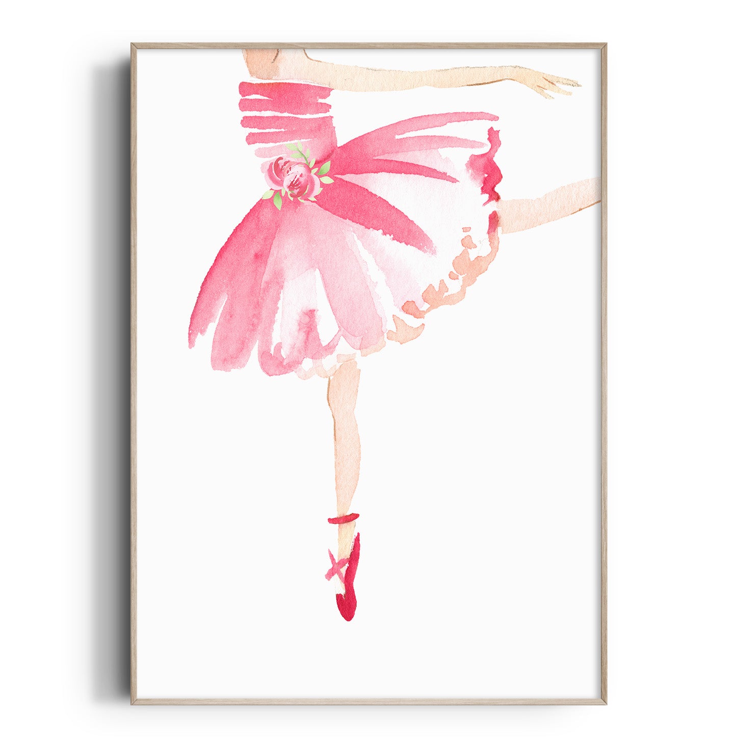 Watercolour Ballerina Art Print