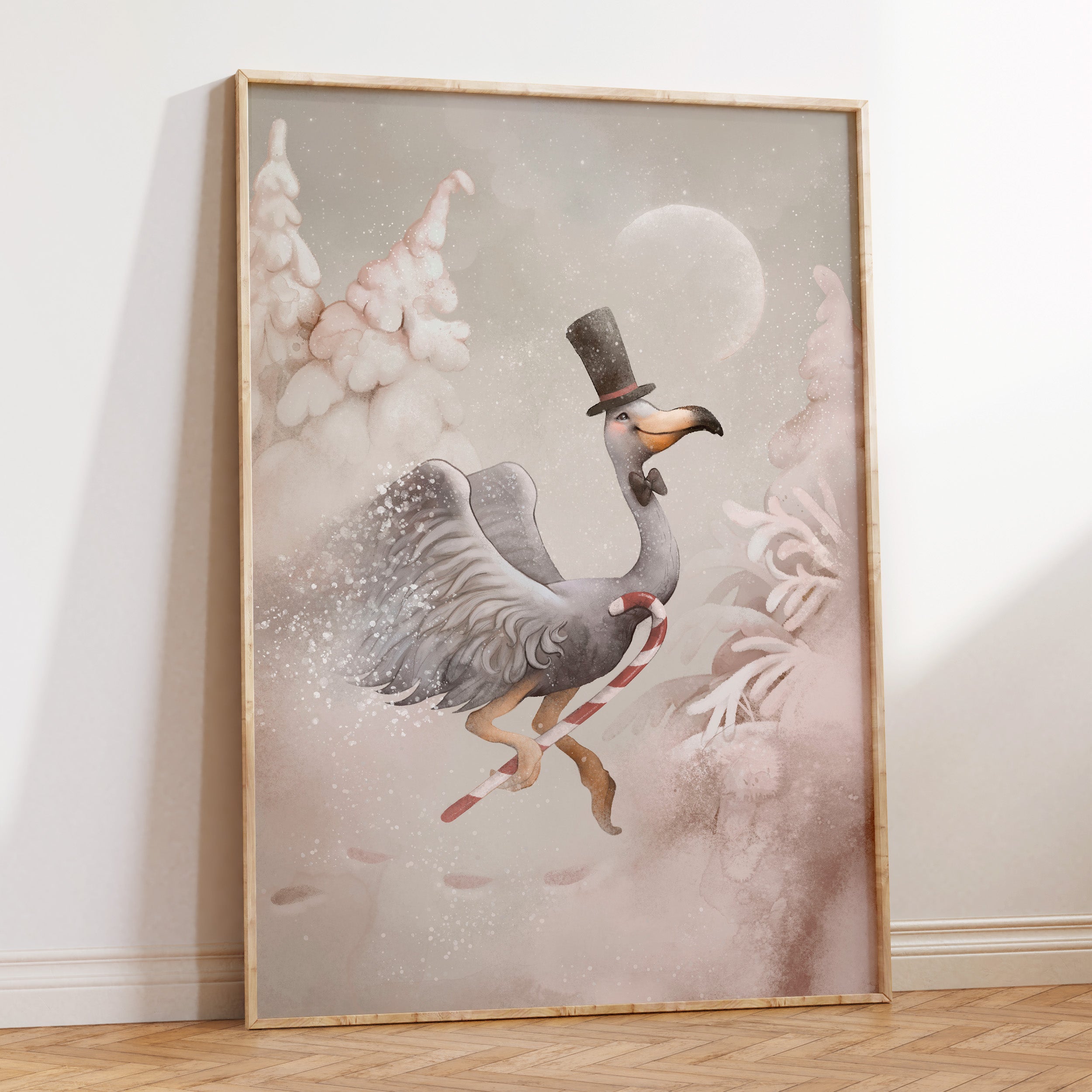 Magical Vintage Flamingo Print