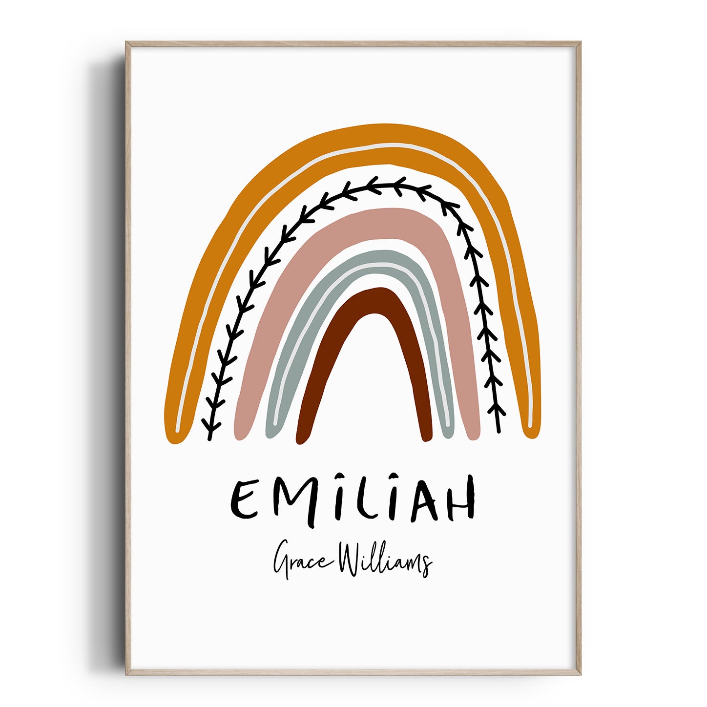 Rainbow Name Print