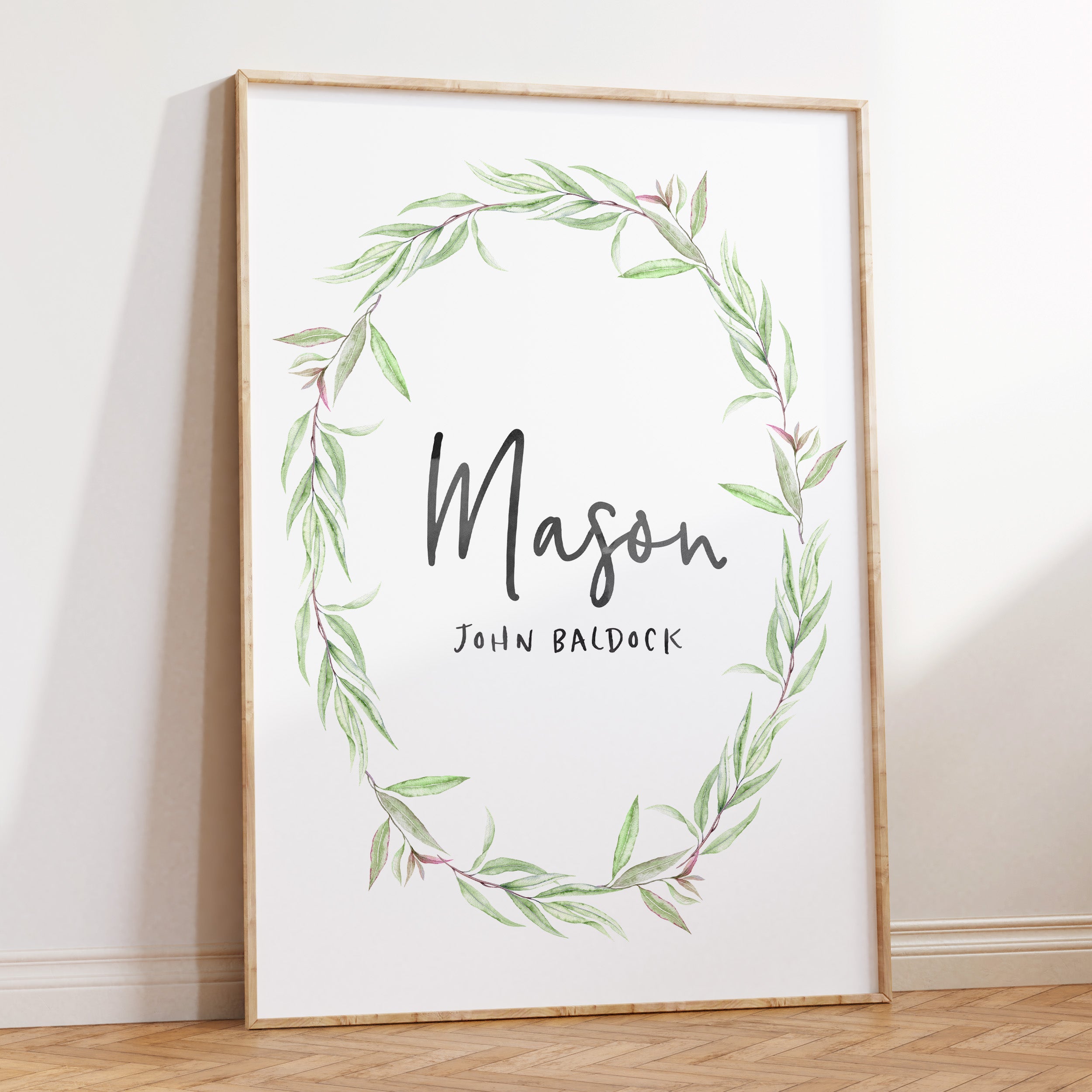 Jungle Greenery Name Print