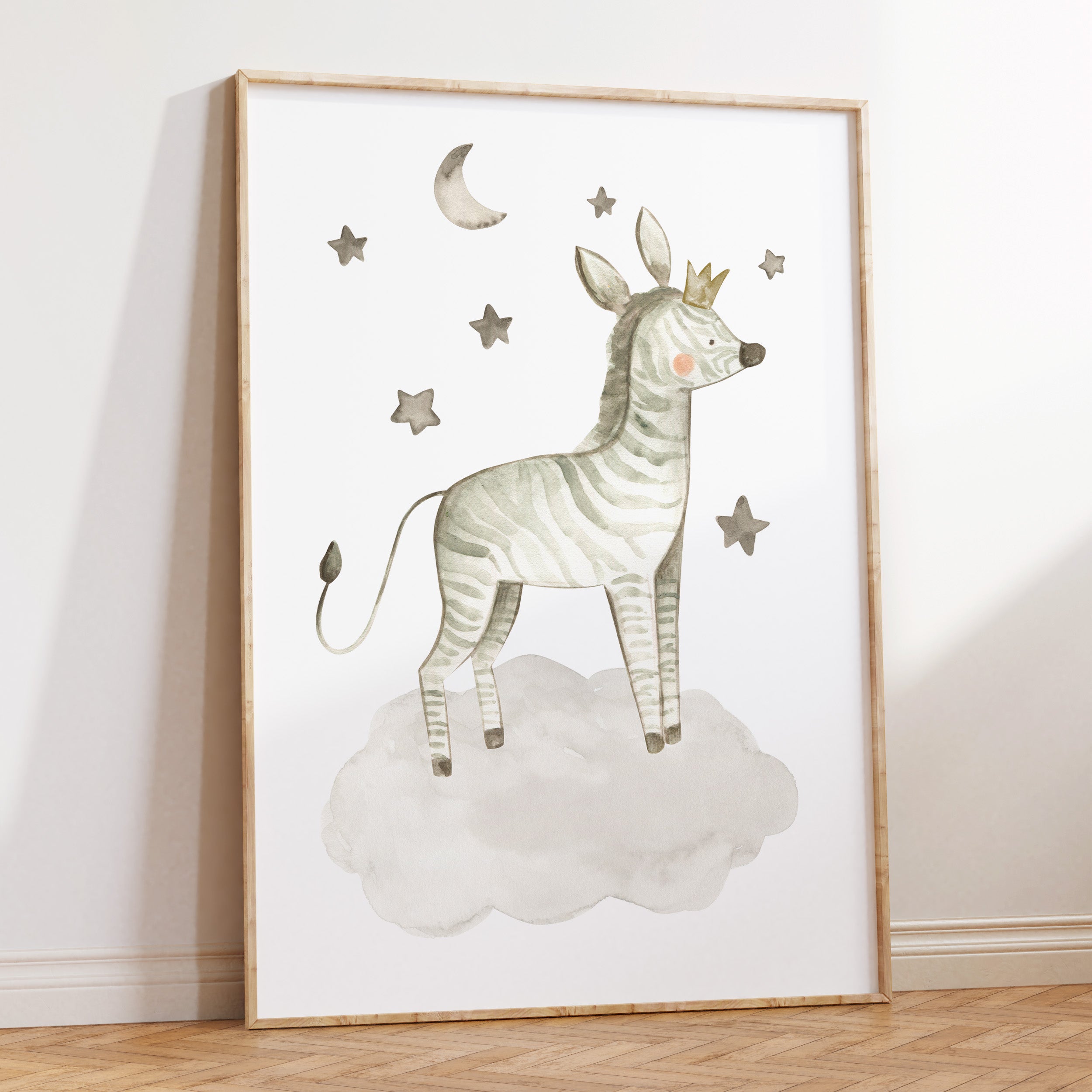 Zebra & Stars Print