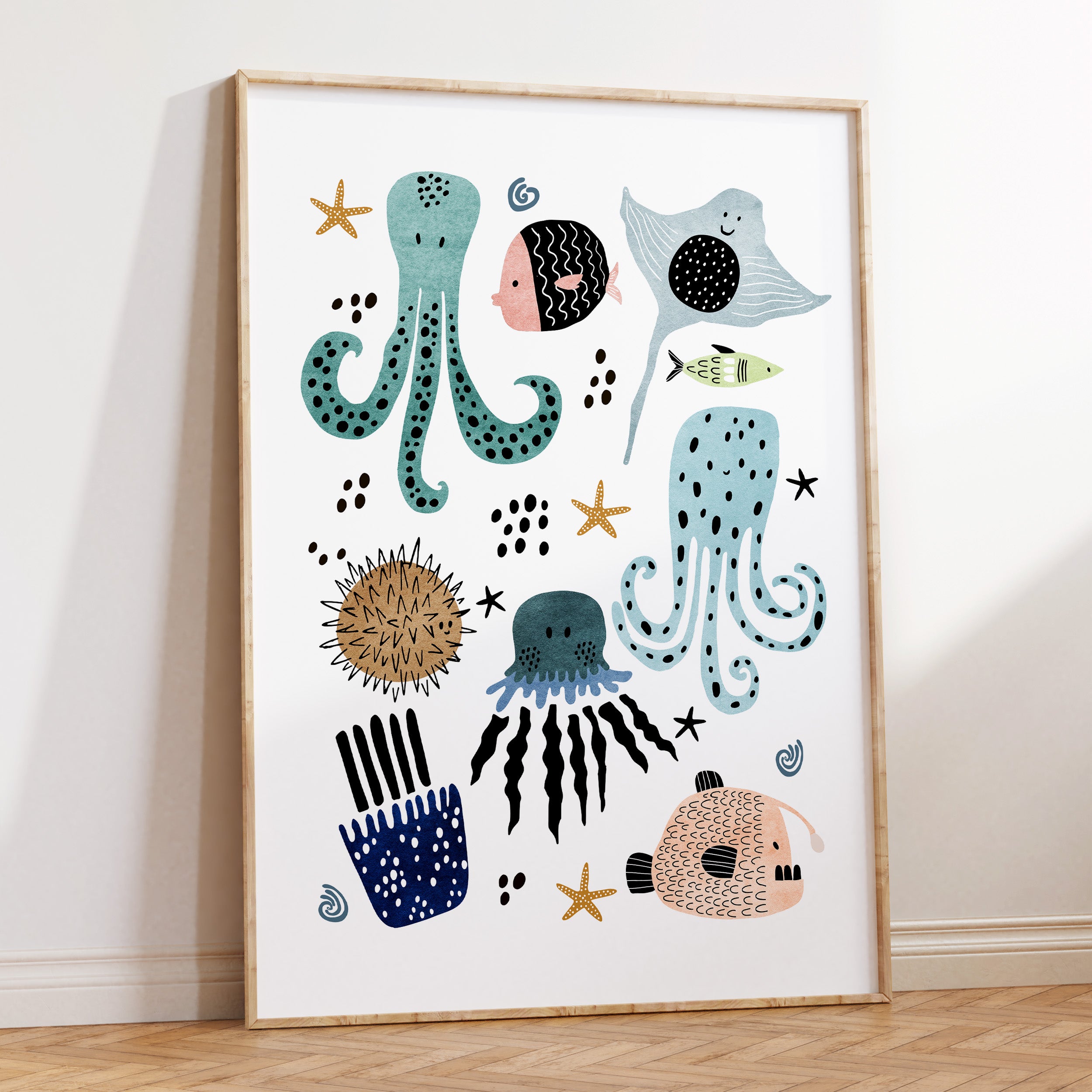 Sea Creatures Print