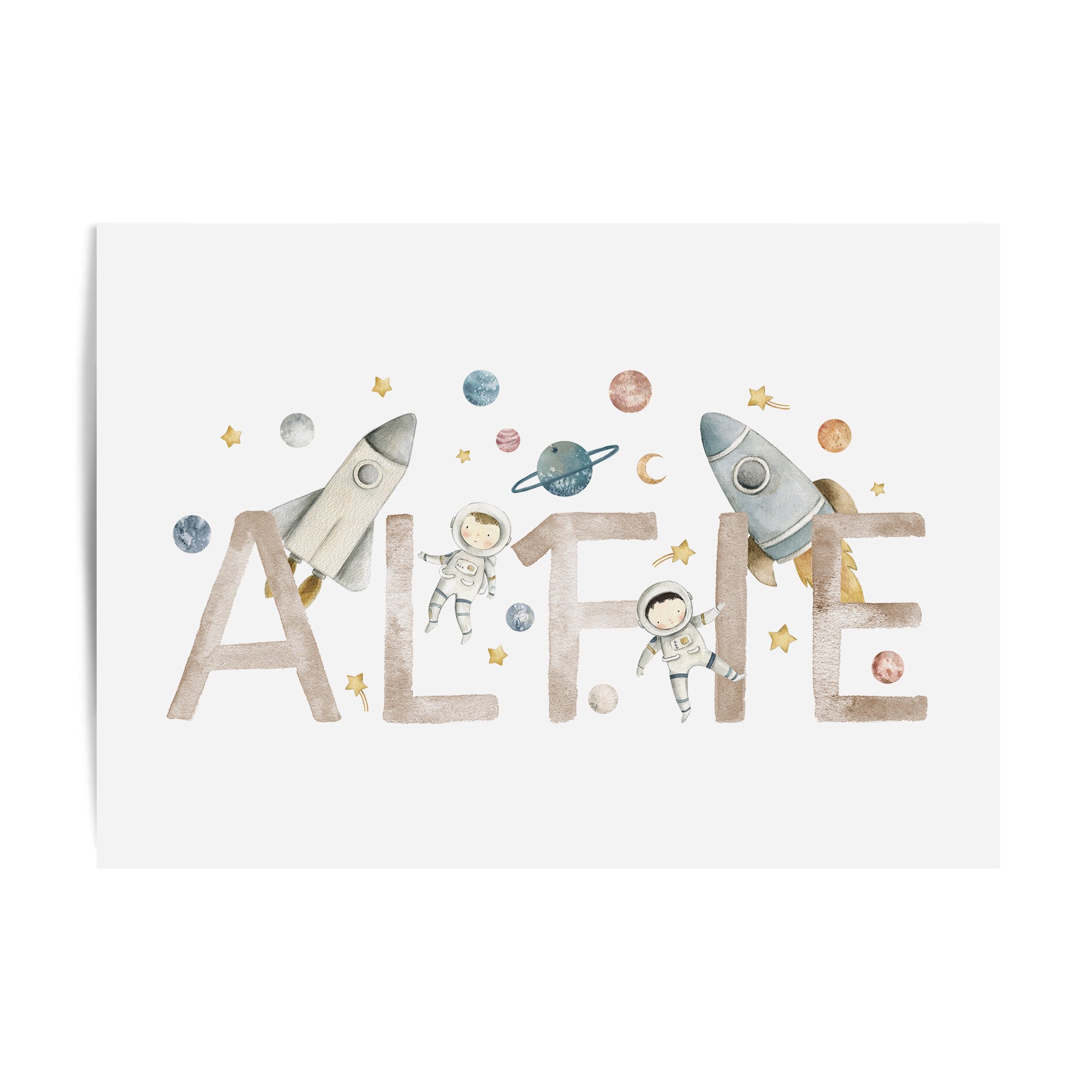 Space Name Print