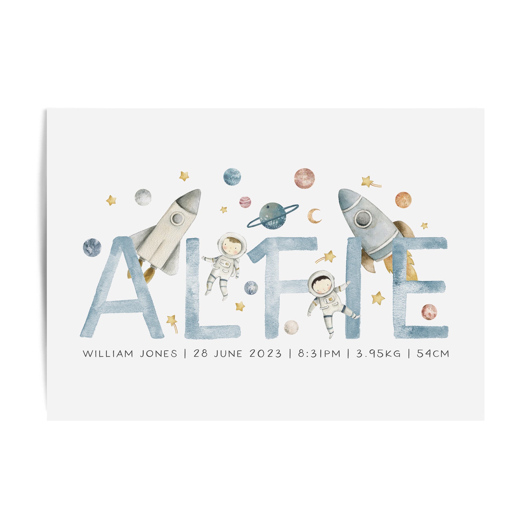 Space Name Print