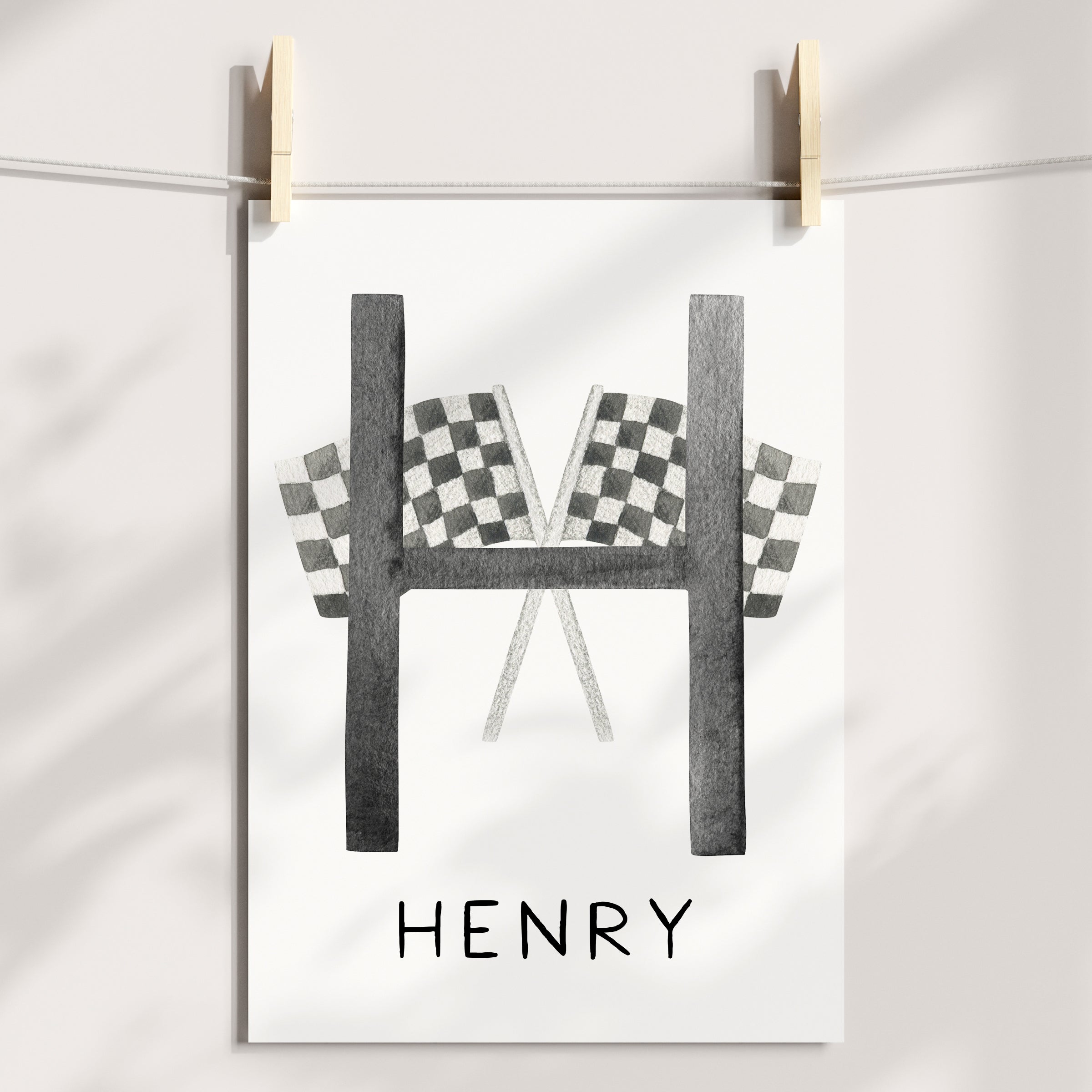 Motorbike & Name Print
