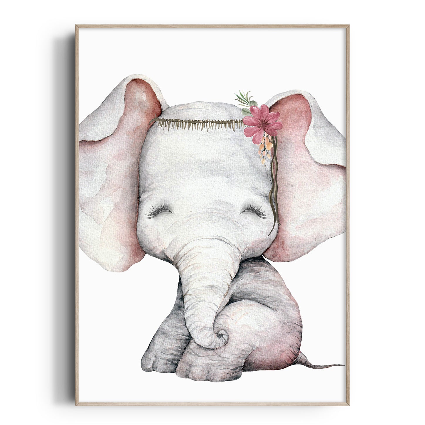 Floral Elephant Print