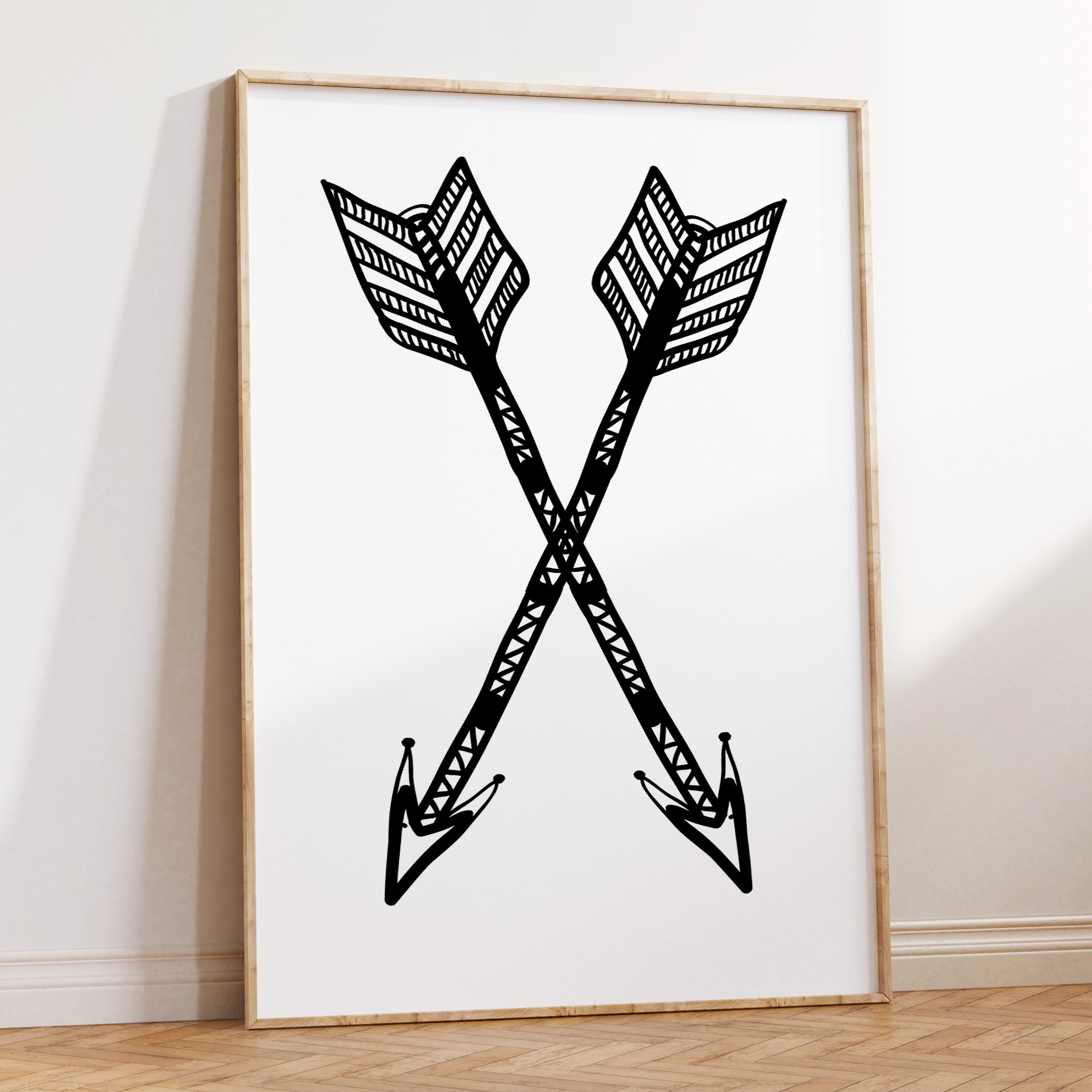 Tribal Boho Arrows Print