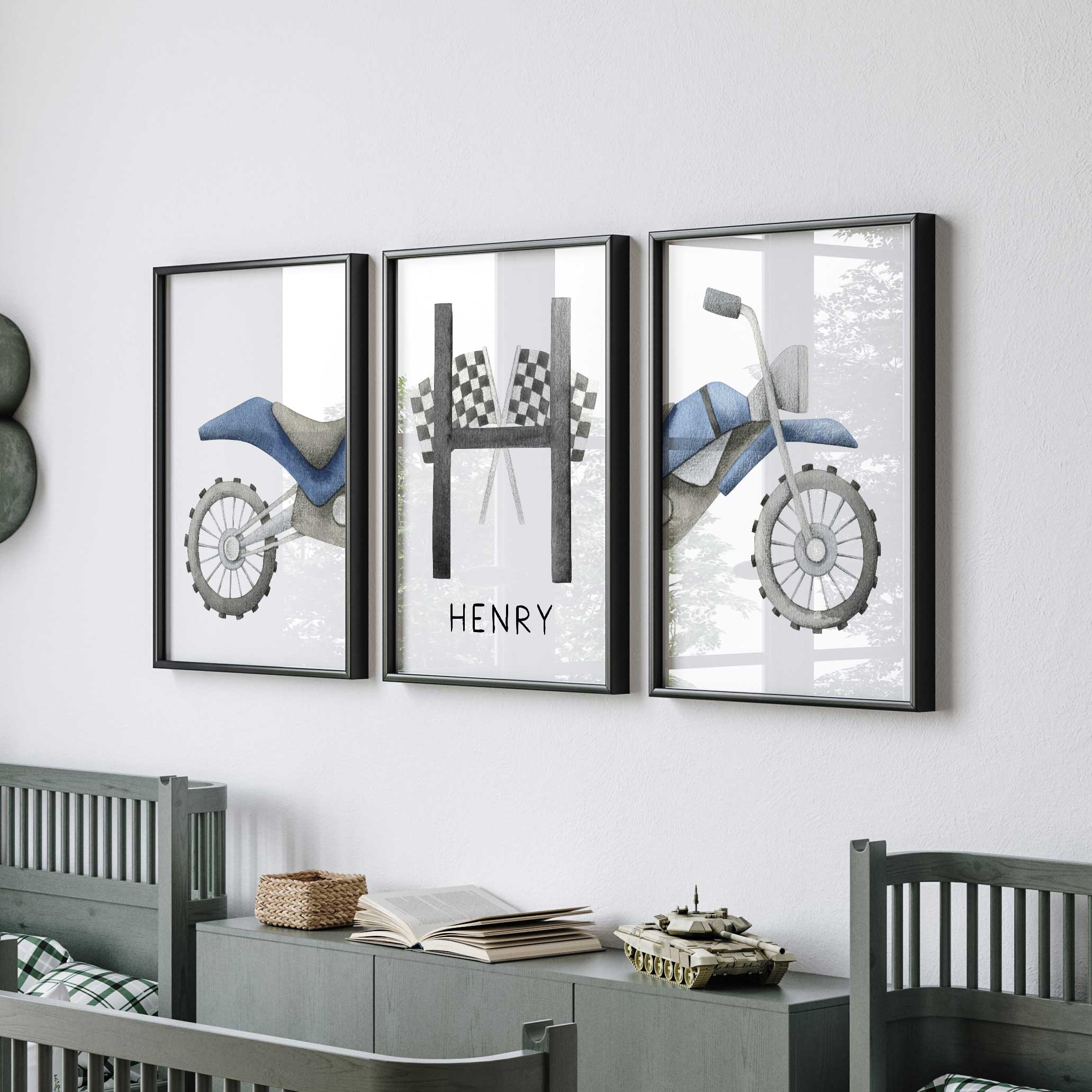 Motorbike & Name Print