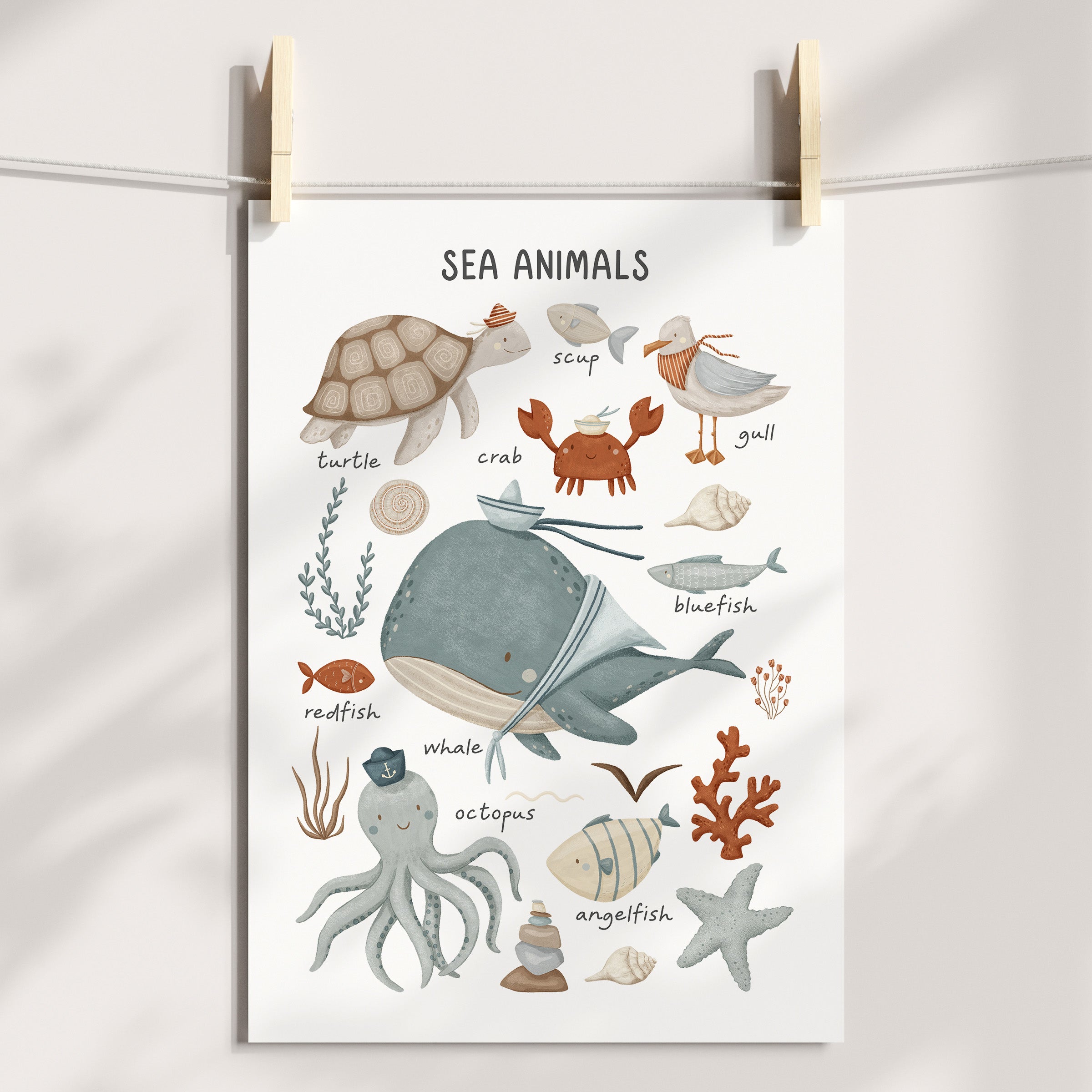 Sea Animals Print