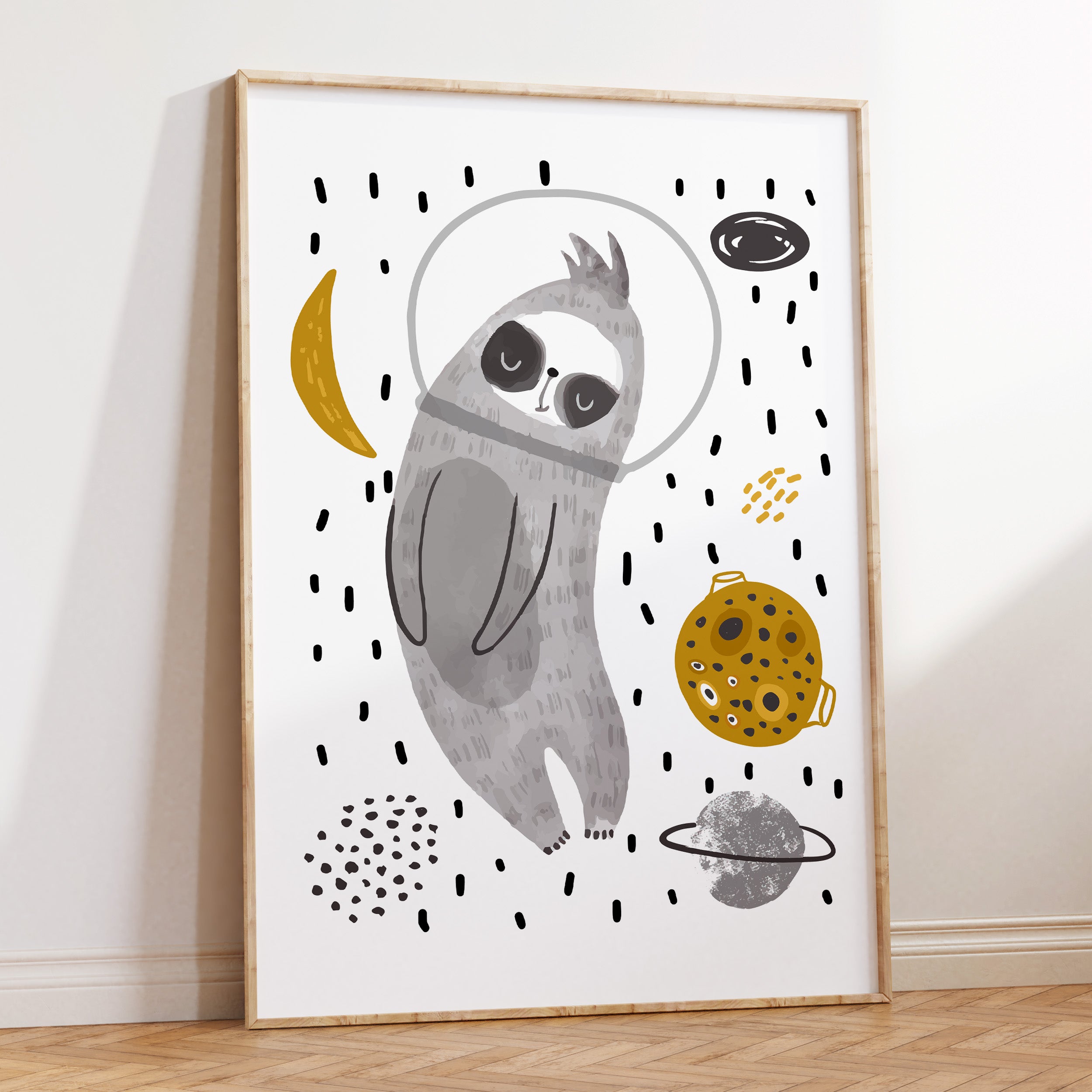 Sloth in Space Print