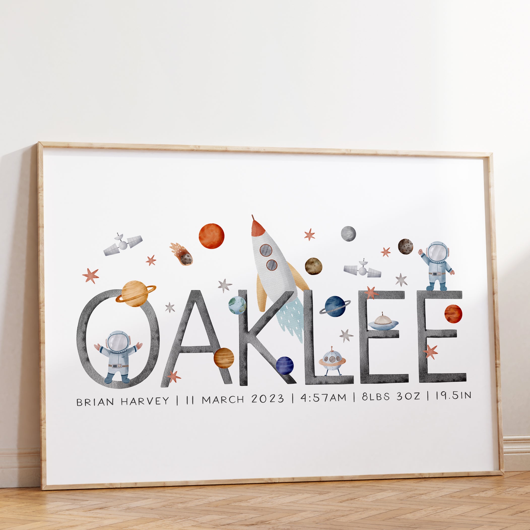 Space Name Print
