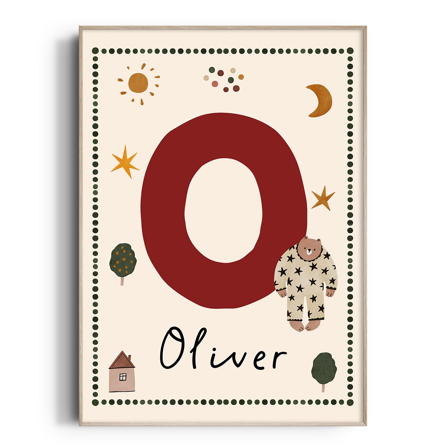 Whimsy Bear Letter & Name Print